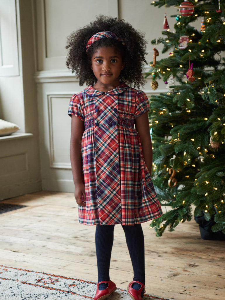 Red Arcadia Tartan Girl Dress