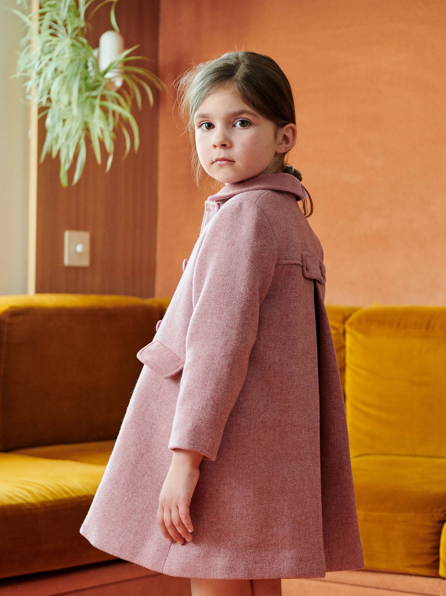 Girls pink dress coat hotsell