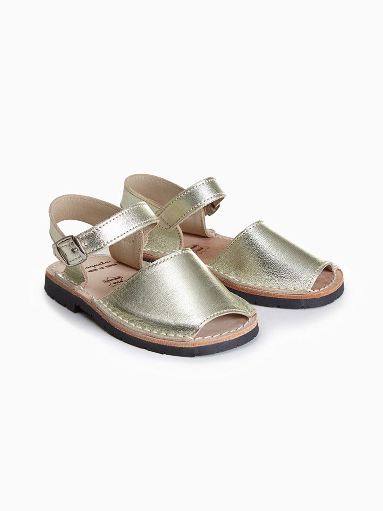 Children'S Summer Gold Sandals For Girls, Flat Heels, Kids' Shoes | SHEIN  USA