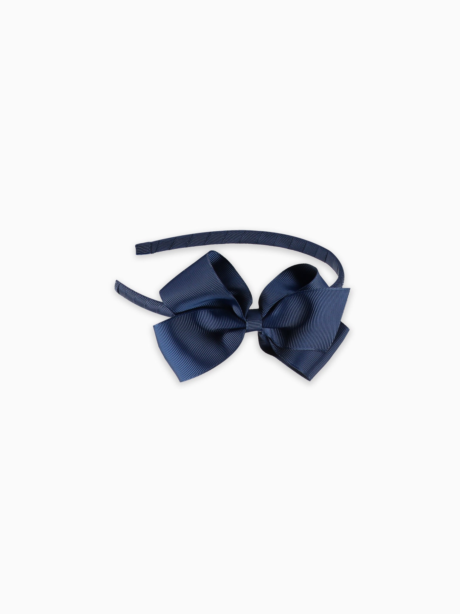 Navy Blue Big Bow Girl Headband