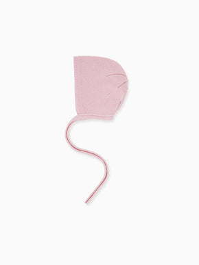 Dusty Pink Bigal Cashmere Baby Girl Bonnet