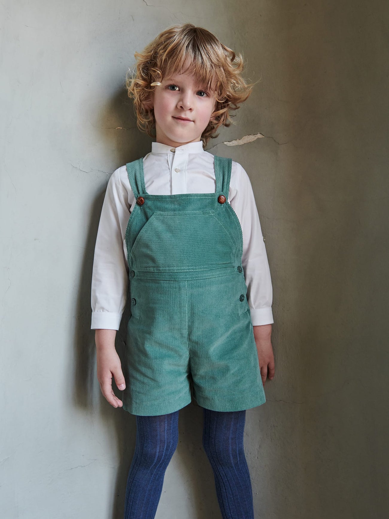 Green Salma Baby Overalls