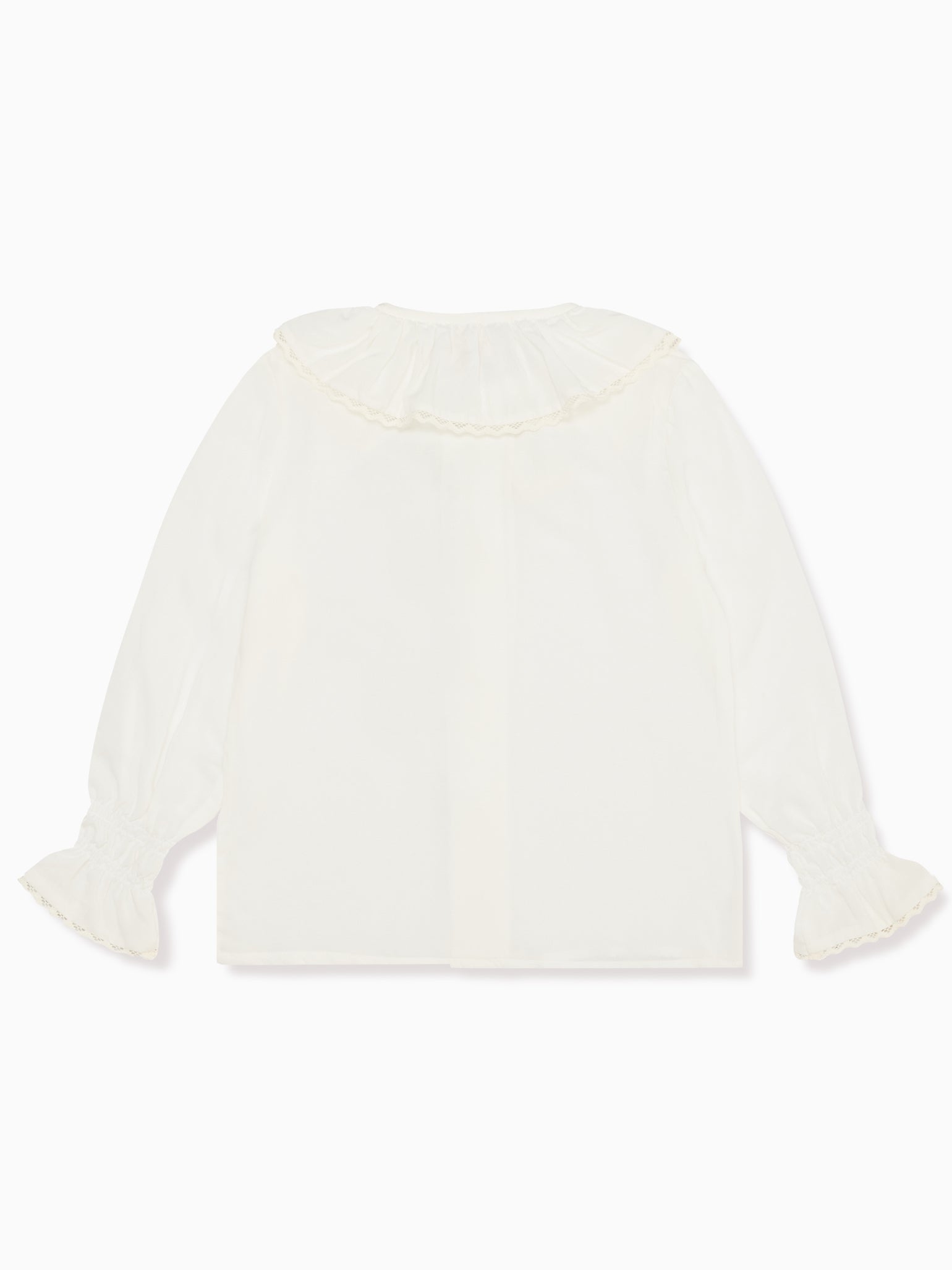 Ivory Betty Long Sleeve Girl Shirt