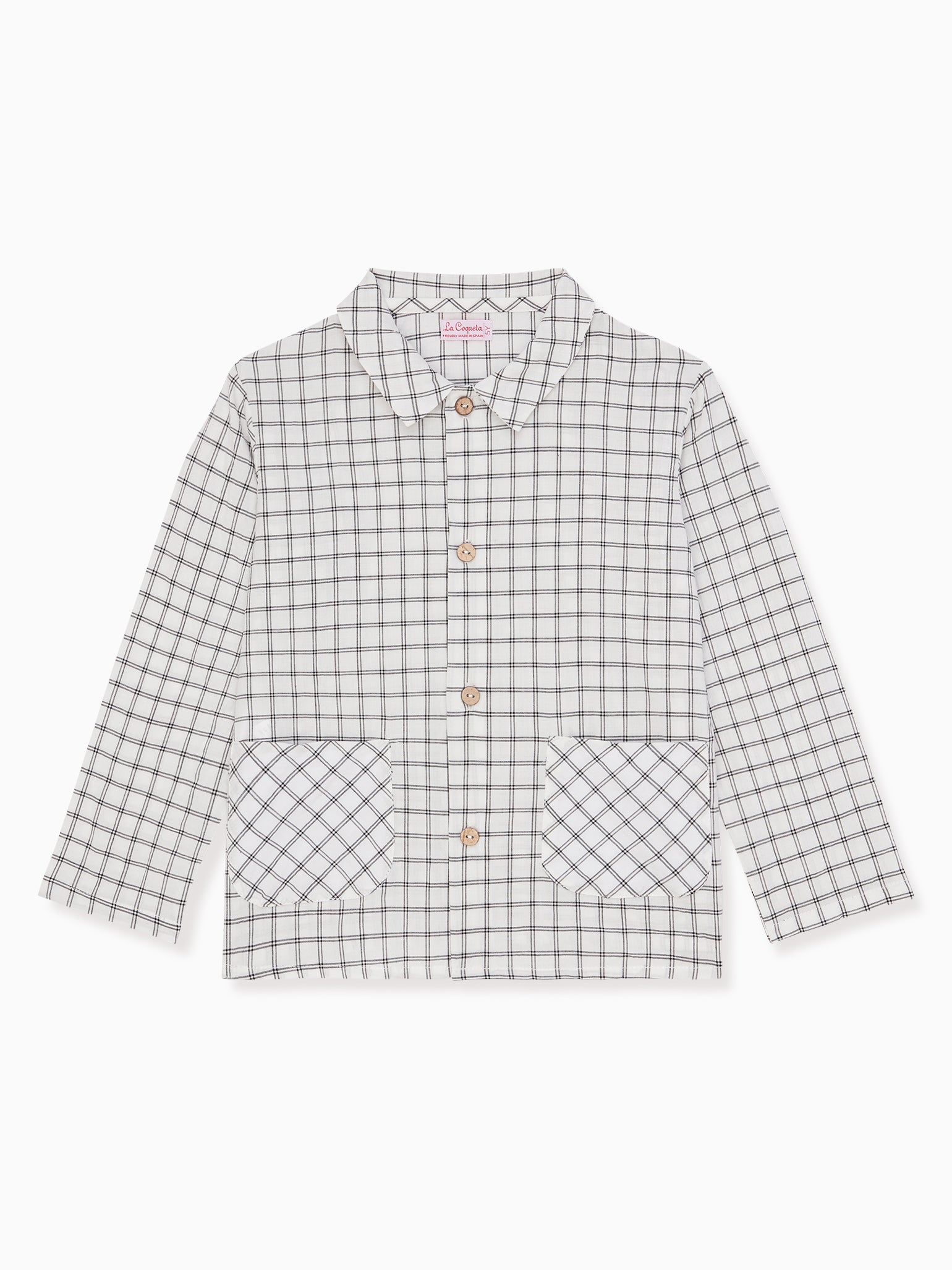 Black Check Priscila Boy Shirt