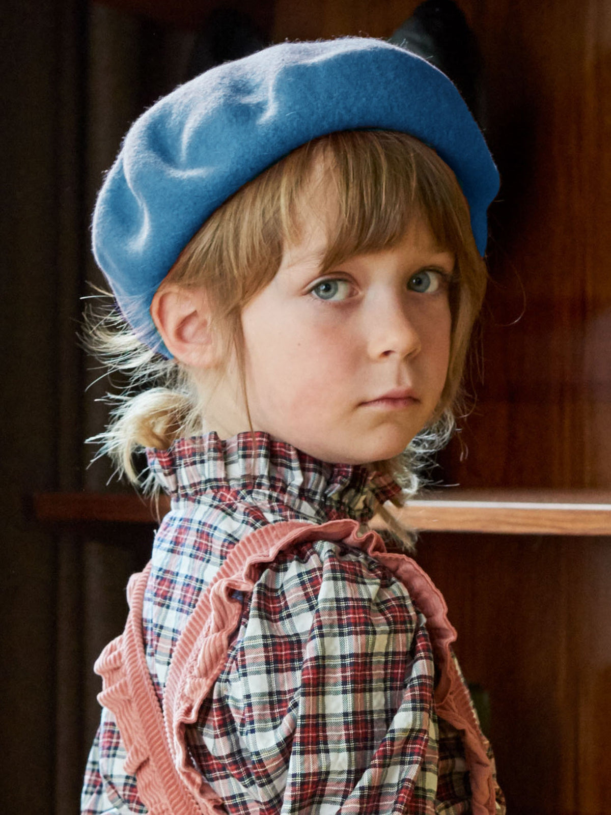 Blue Kids Wool Beret