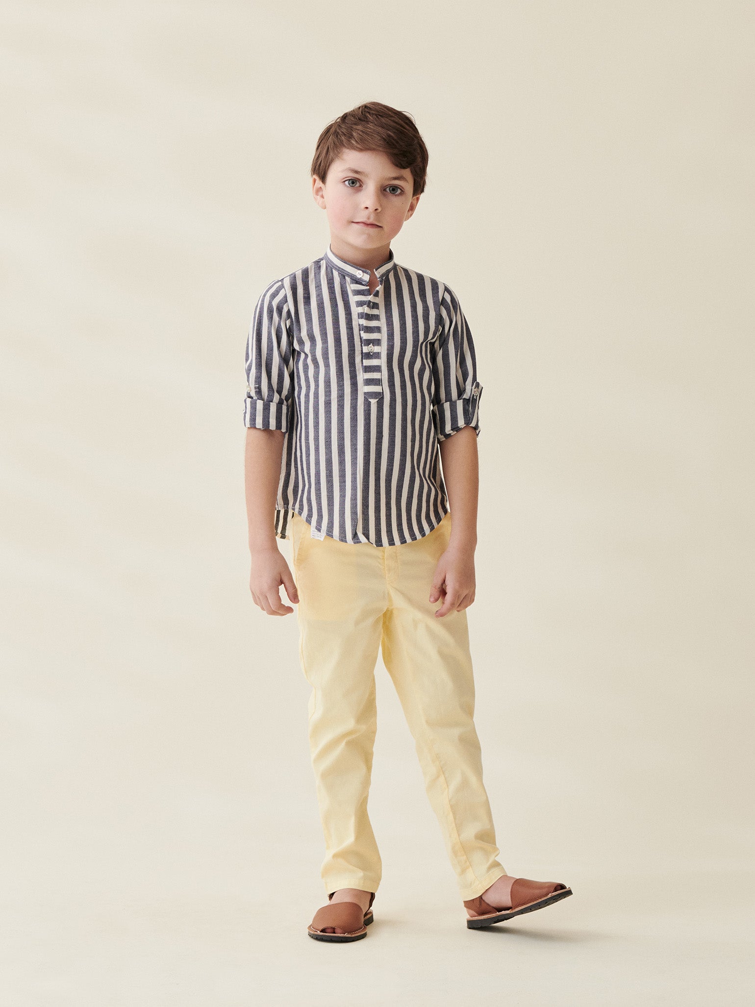 Blue Stripe Jazmin Boy Shirt