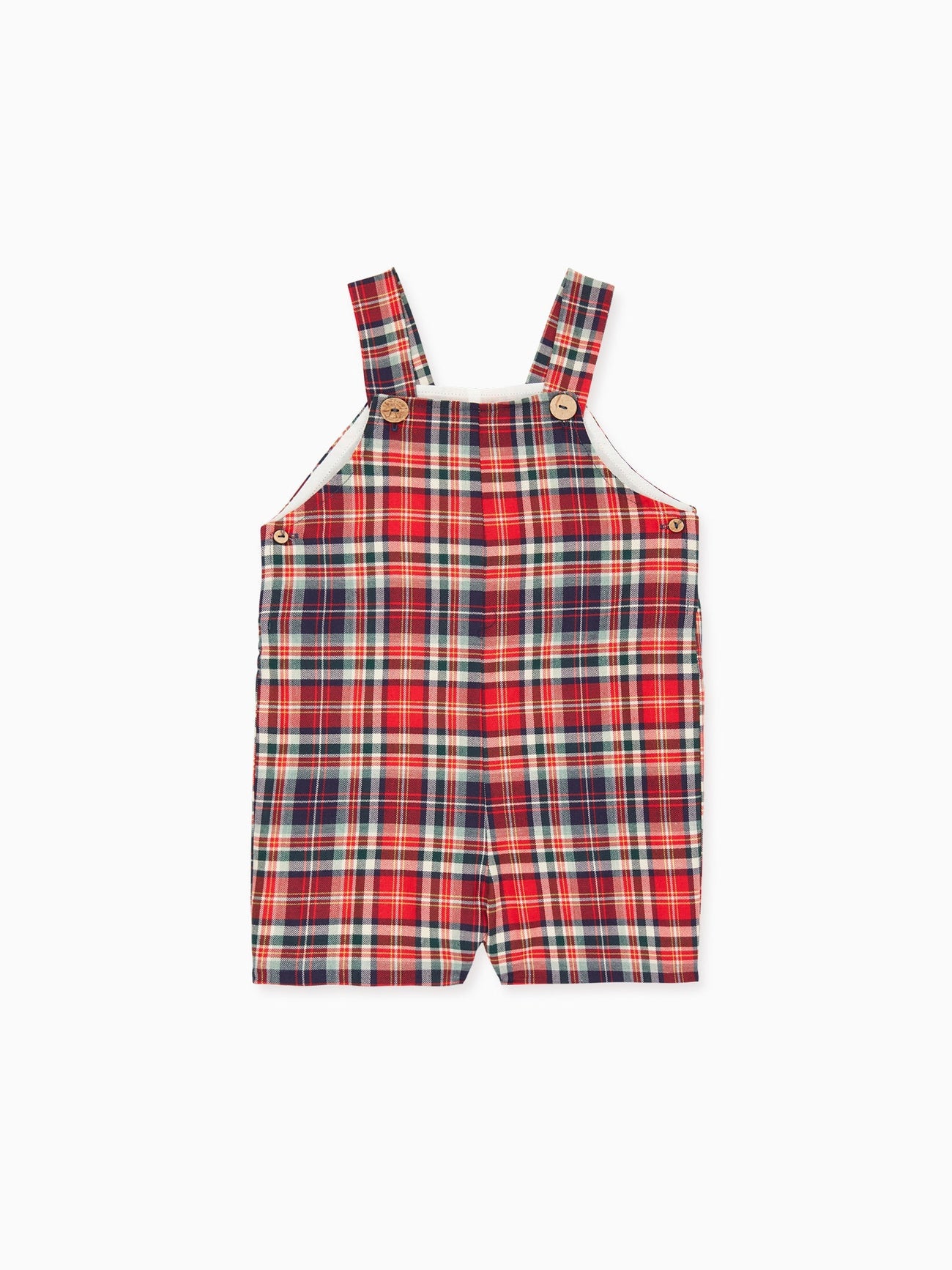 Blue Tartan Buganvilla Baby Overalls