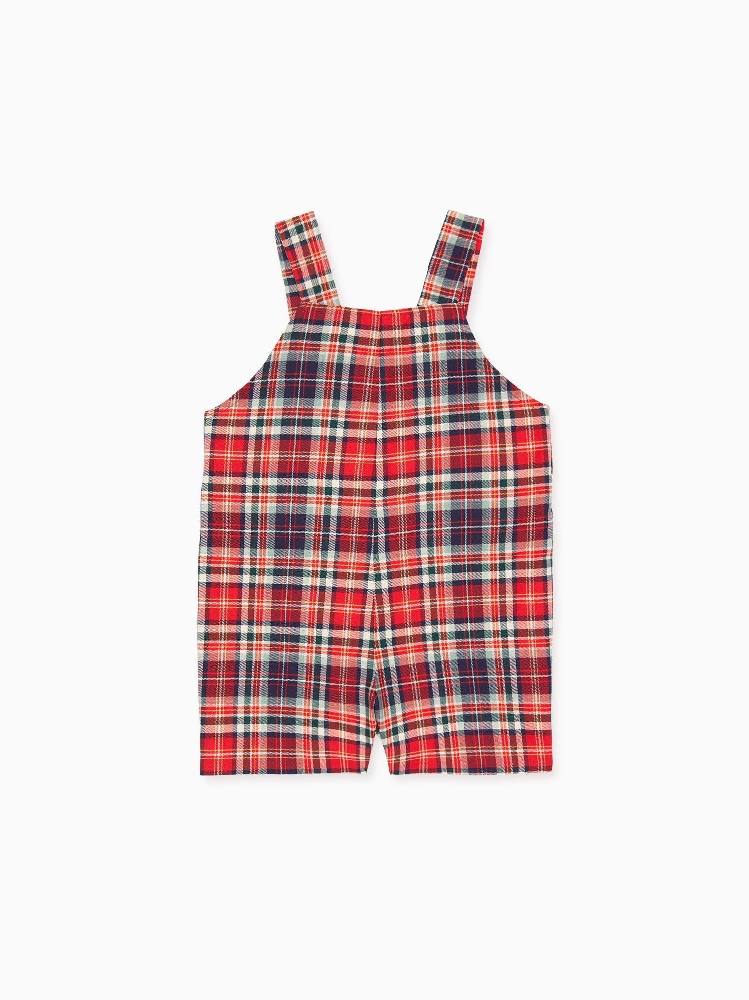 Blue Tartan Buganvilla Baby Overalls