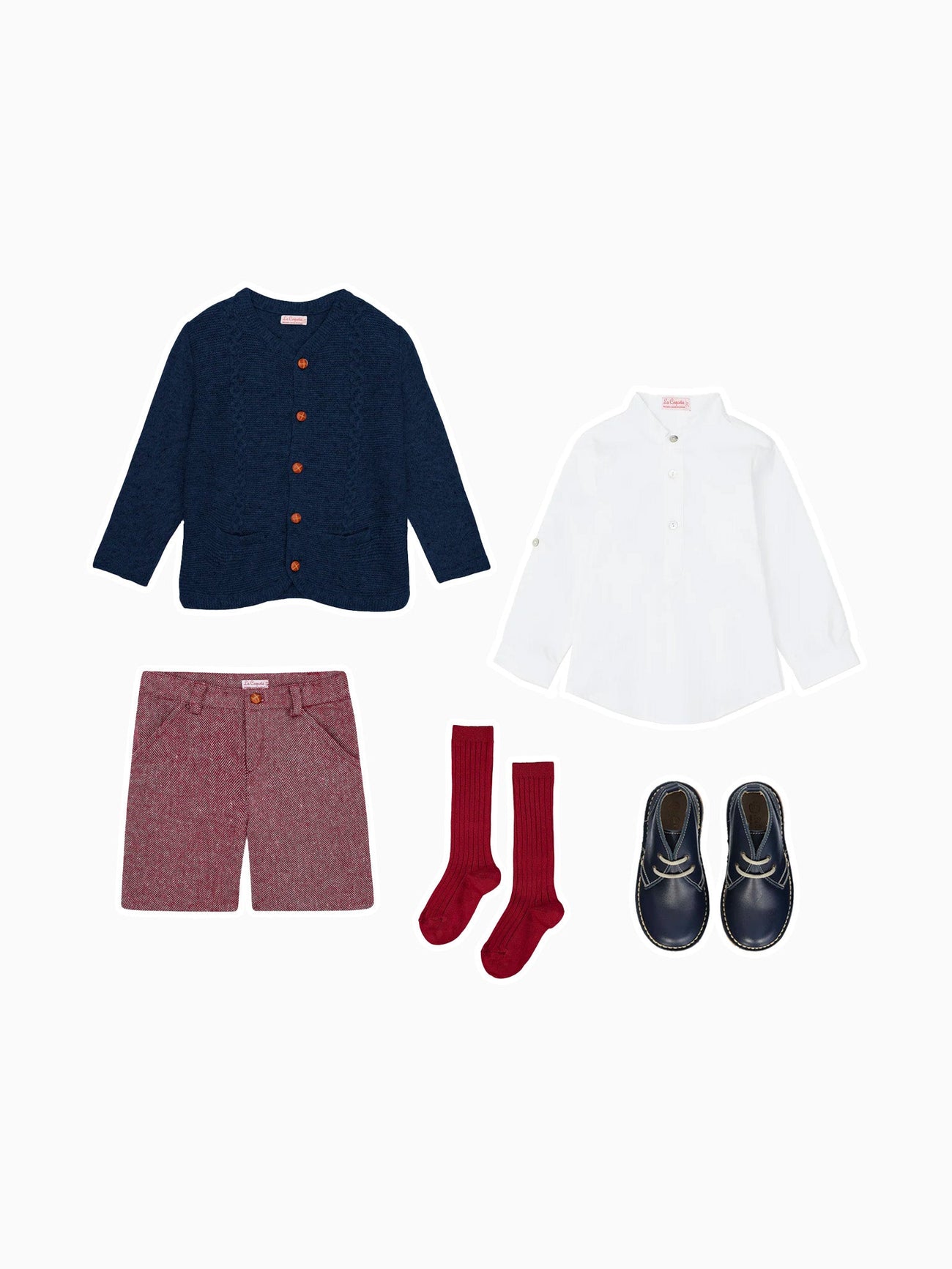 Burgundy Vicente Boy Shorts