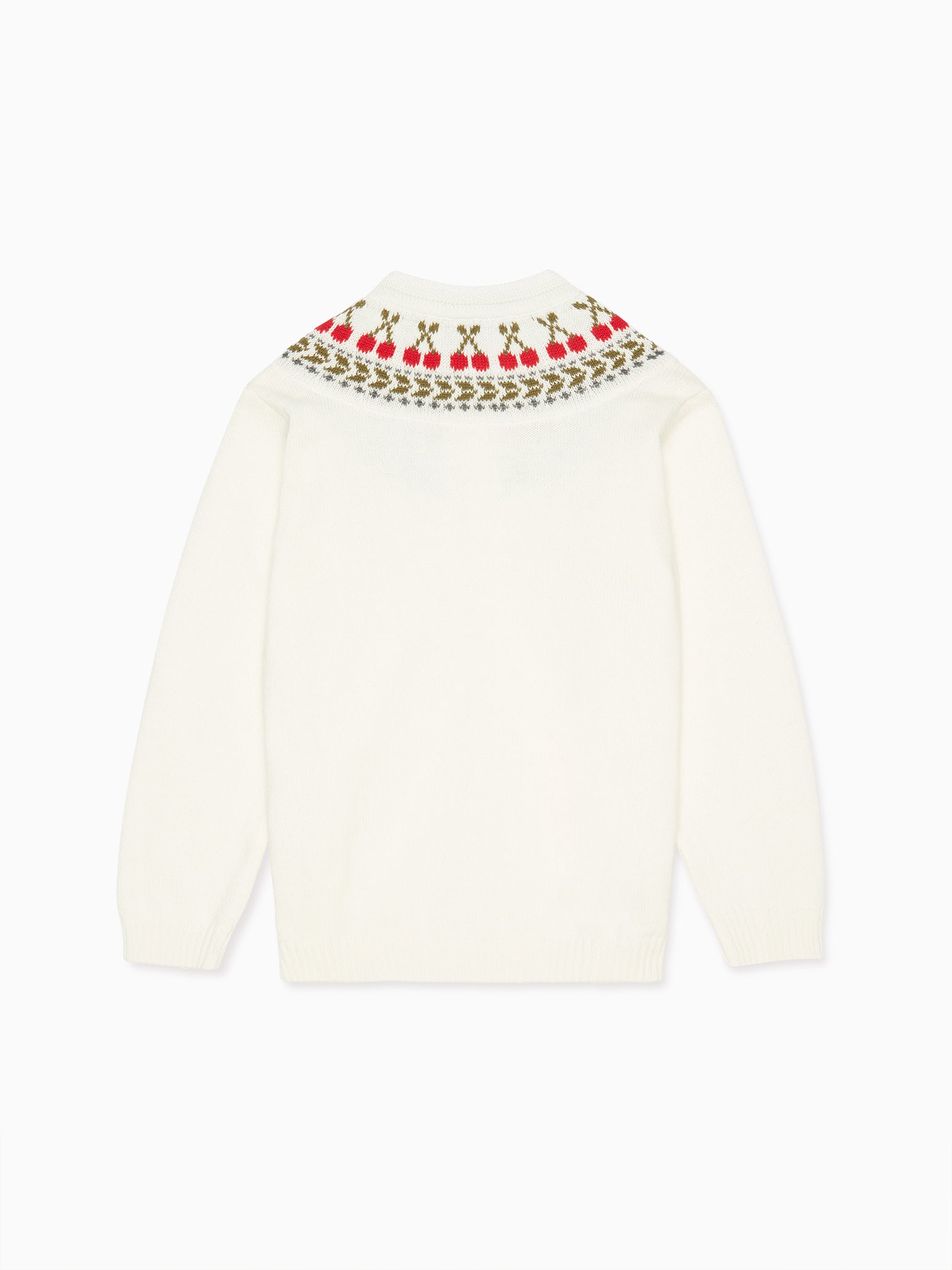 Ivory Cereza Girl Cardigan