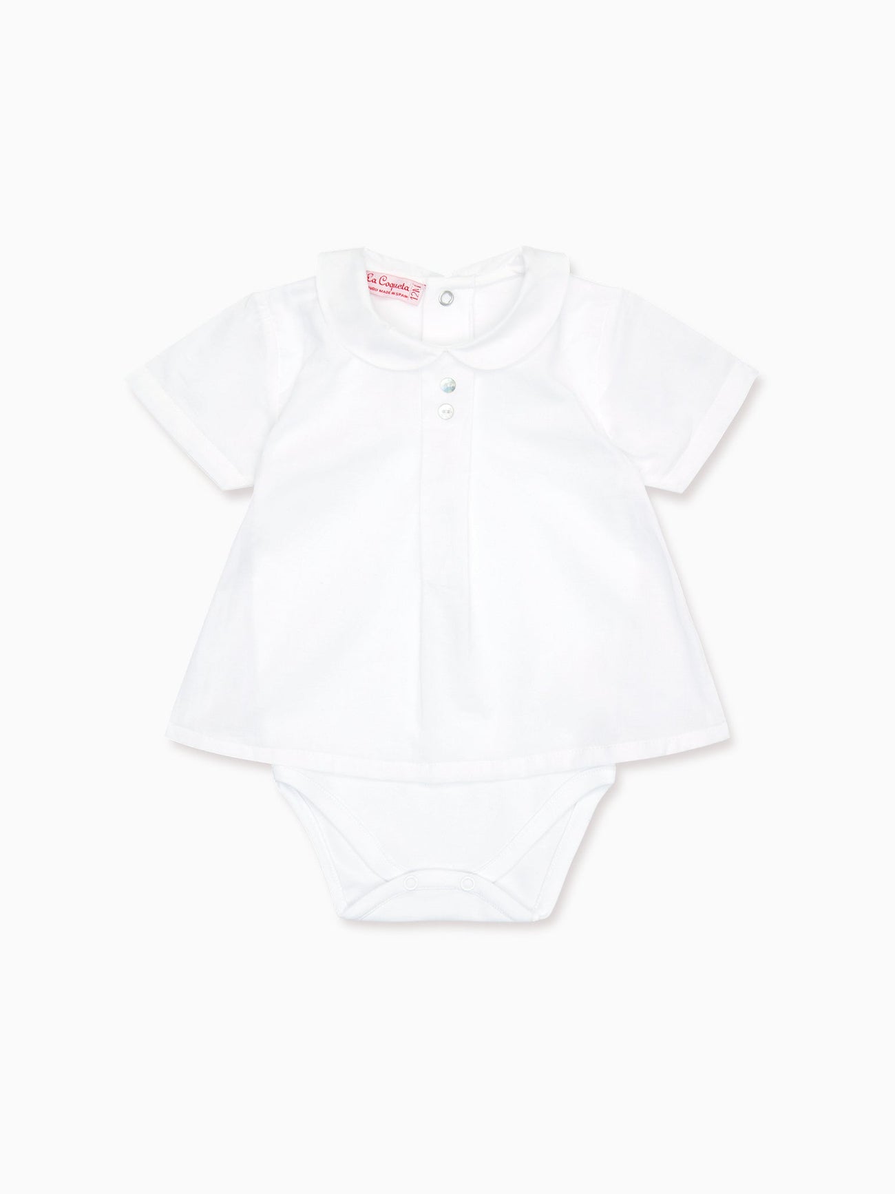 White Cara Baby Bodysuit