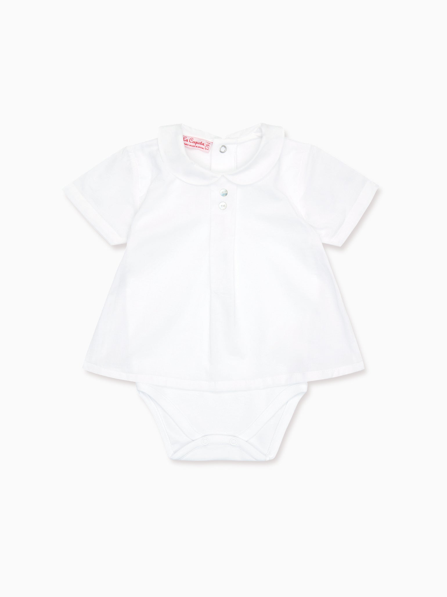 White Cara Baby Bodysuit