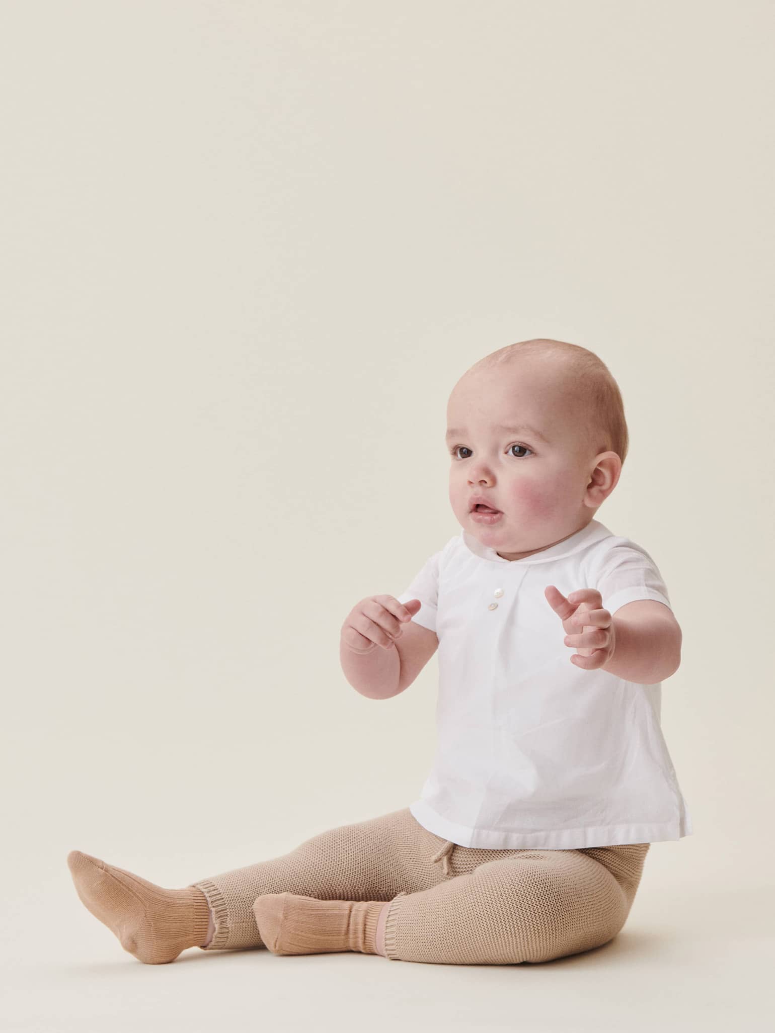 White Cara Baby Bodysuit