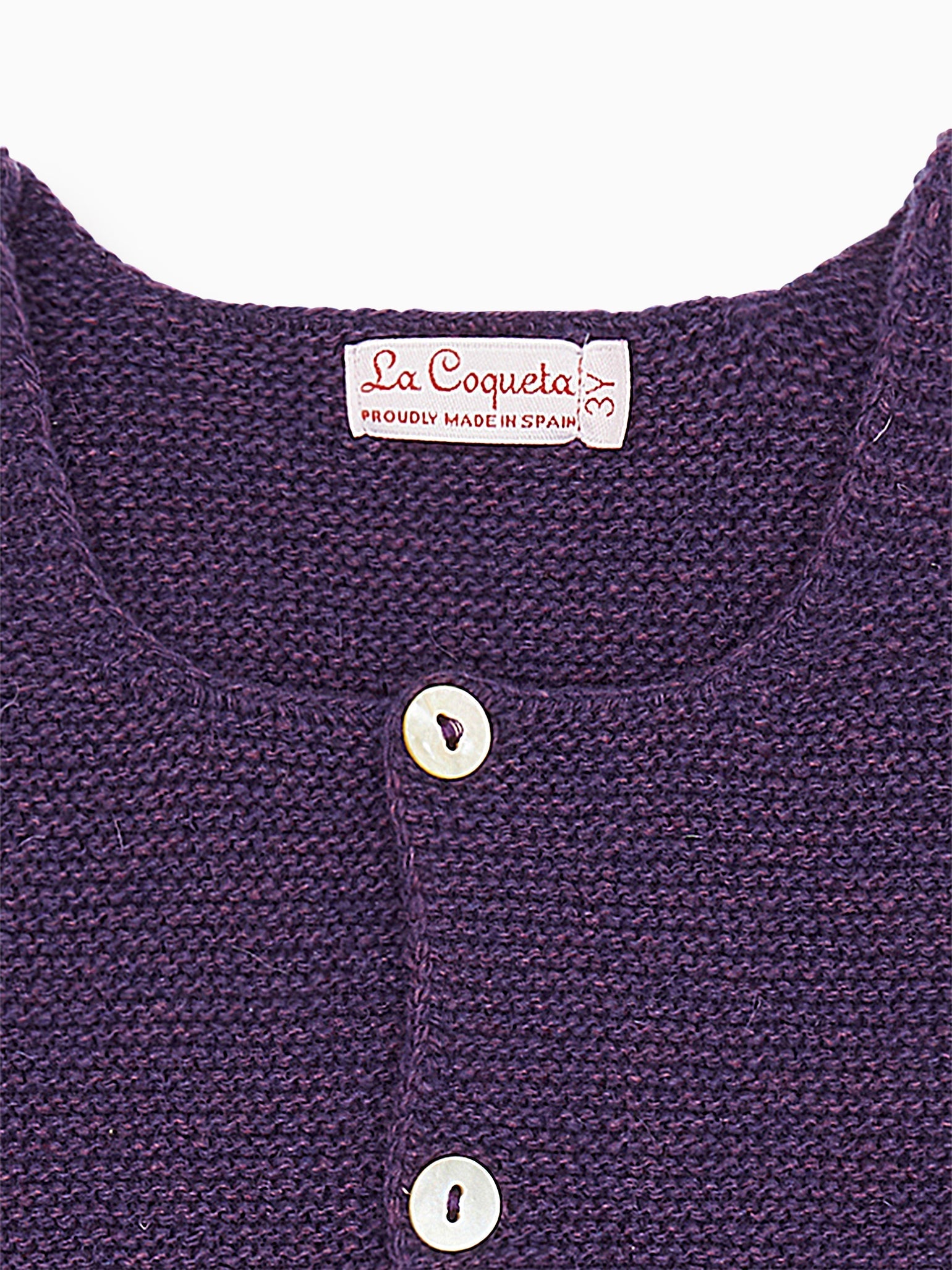 Purple Cari Baby Cardigan