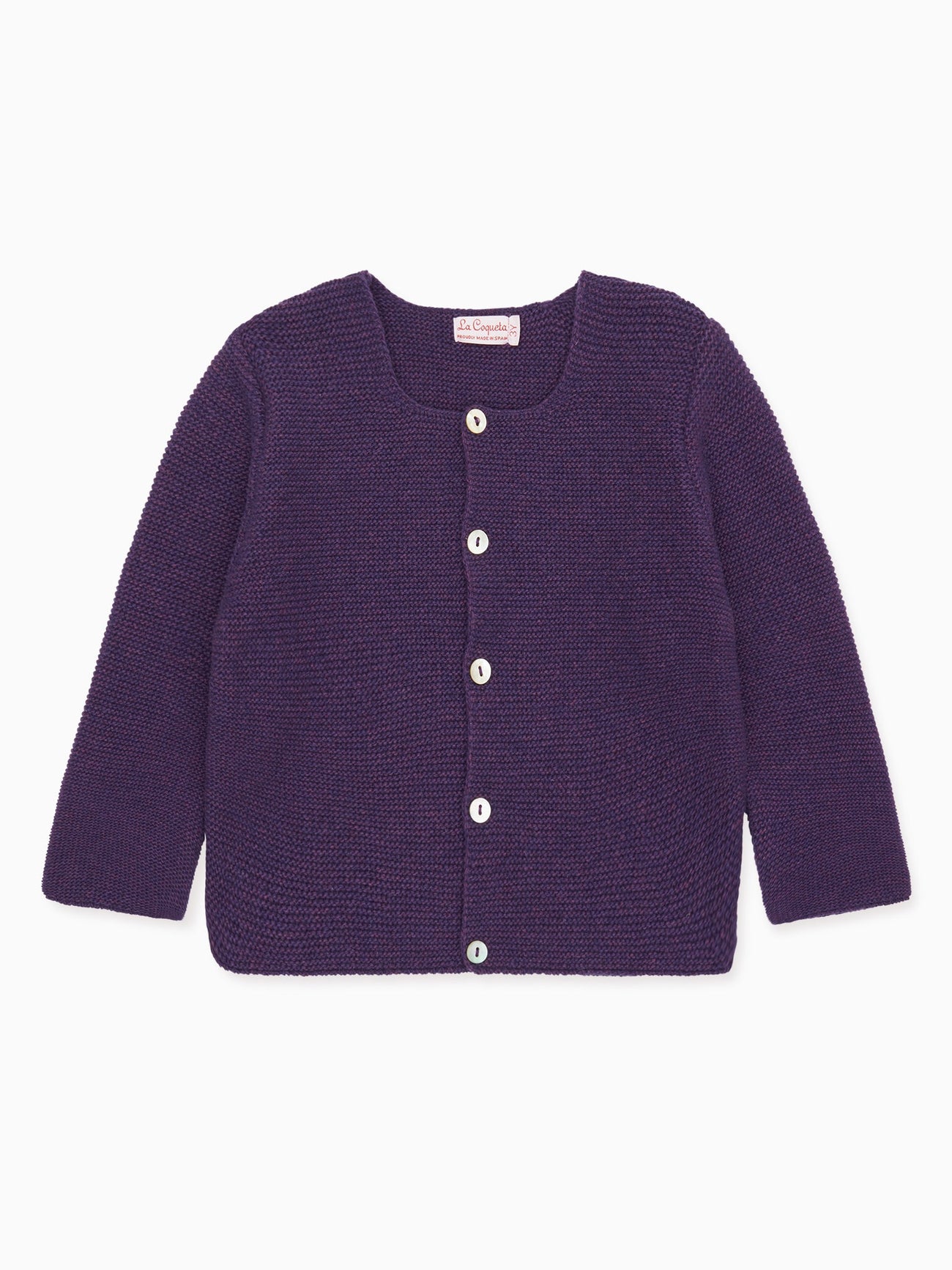 Purple Cari Baby Cardigan