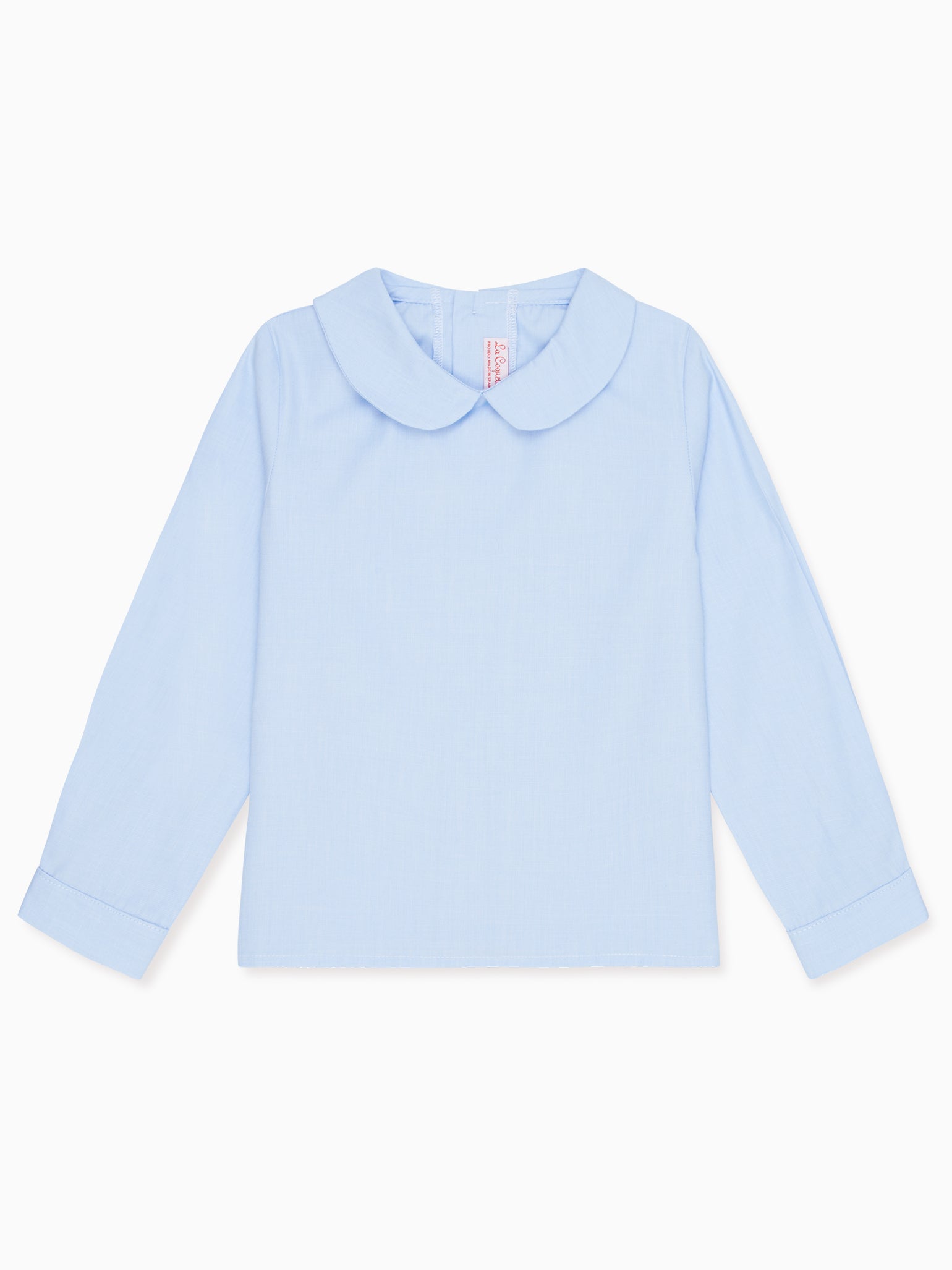 Light Blue Clio Long Sleeve Baby Shirt