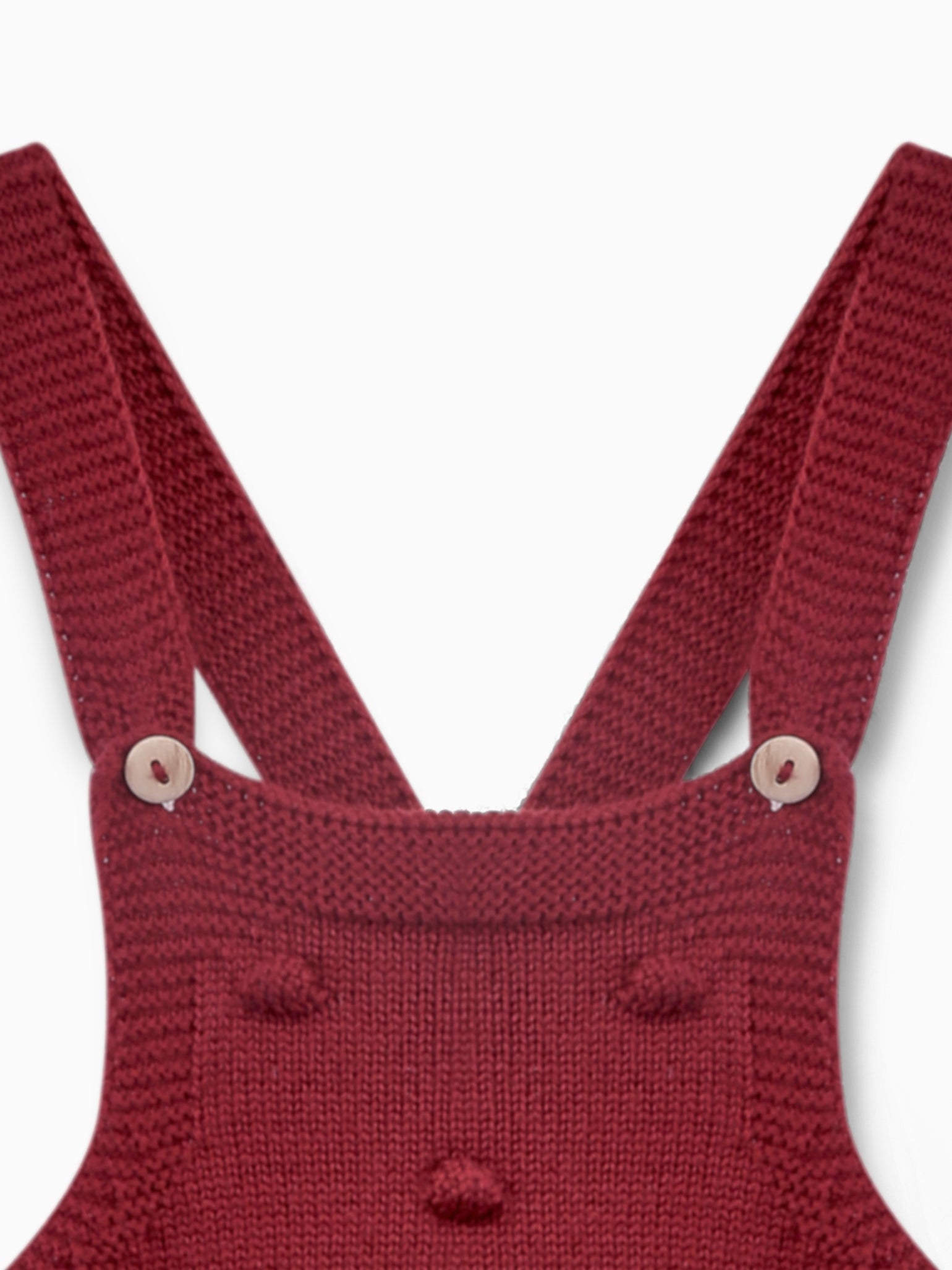 Burgundy Dima Merino Baby Overalls