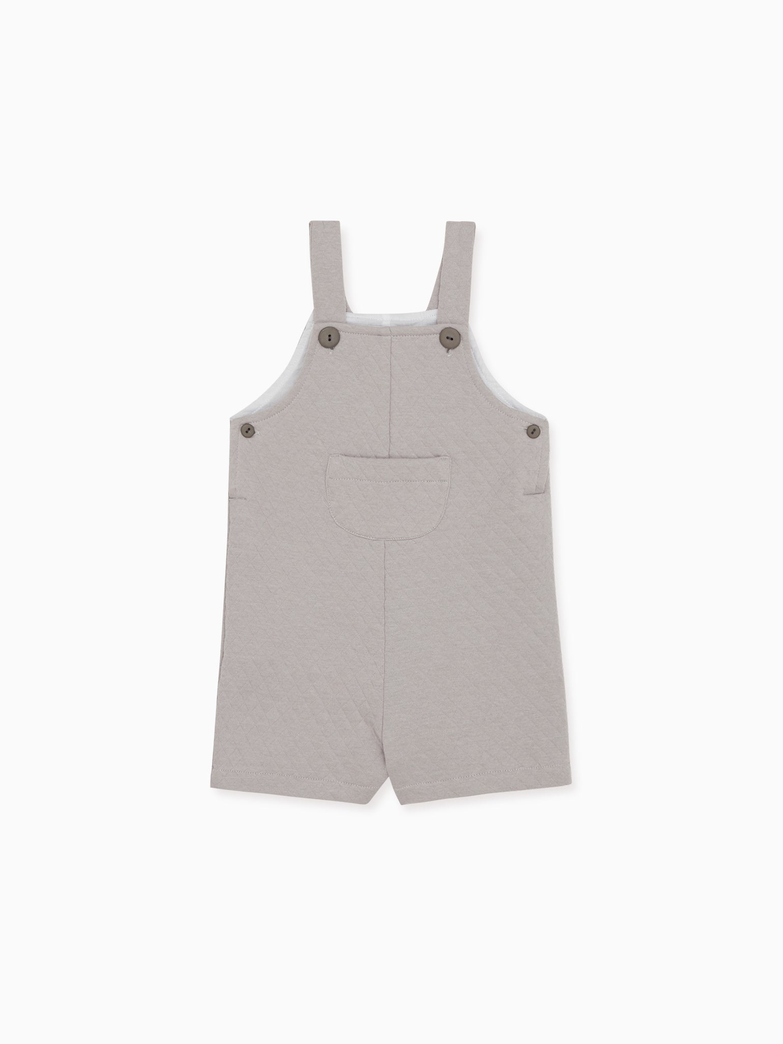 Grey Melange Dito Baby Overalls