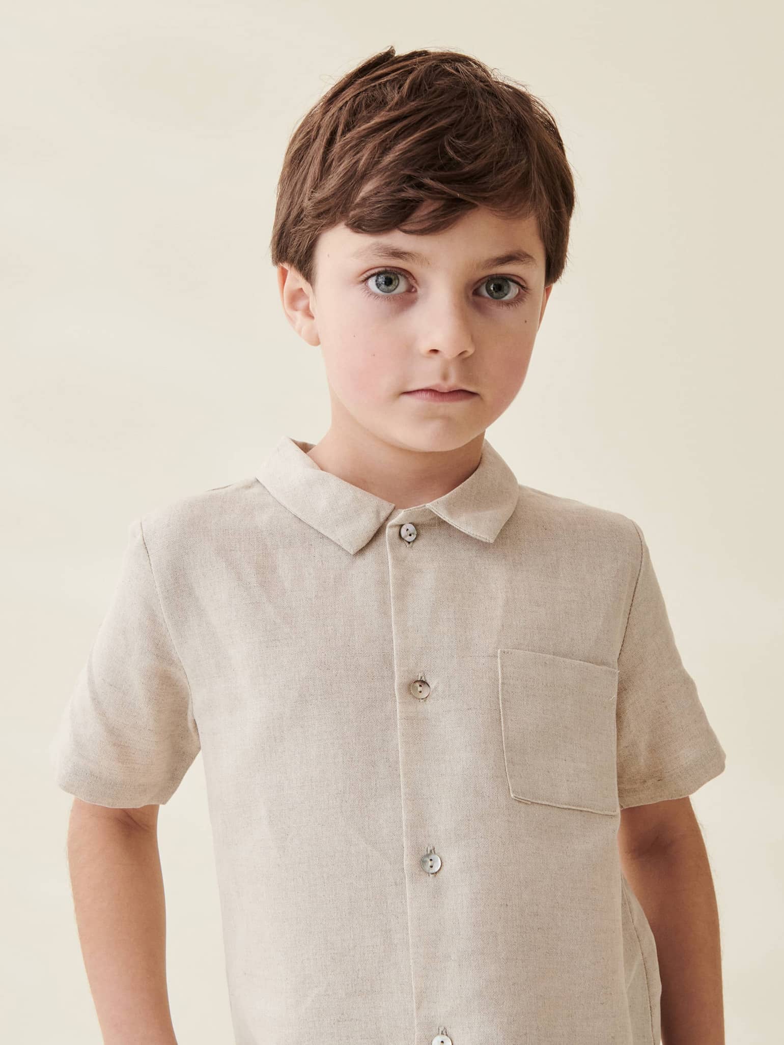 Beige Felipe Boy Shirt