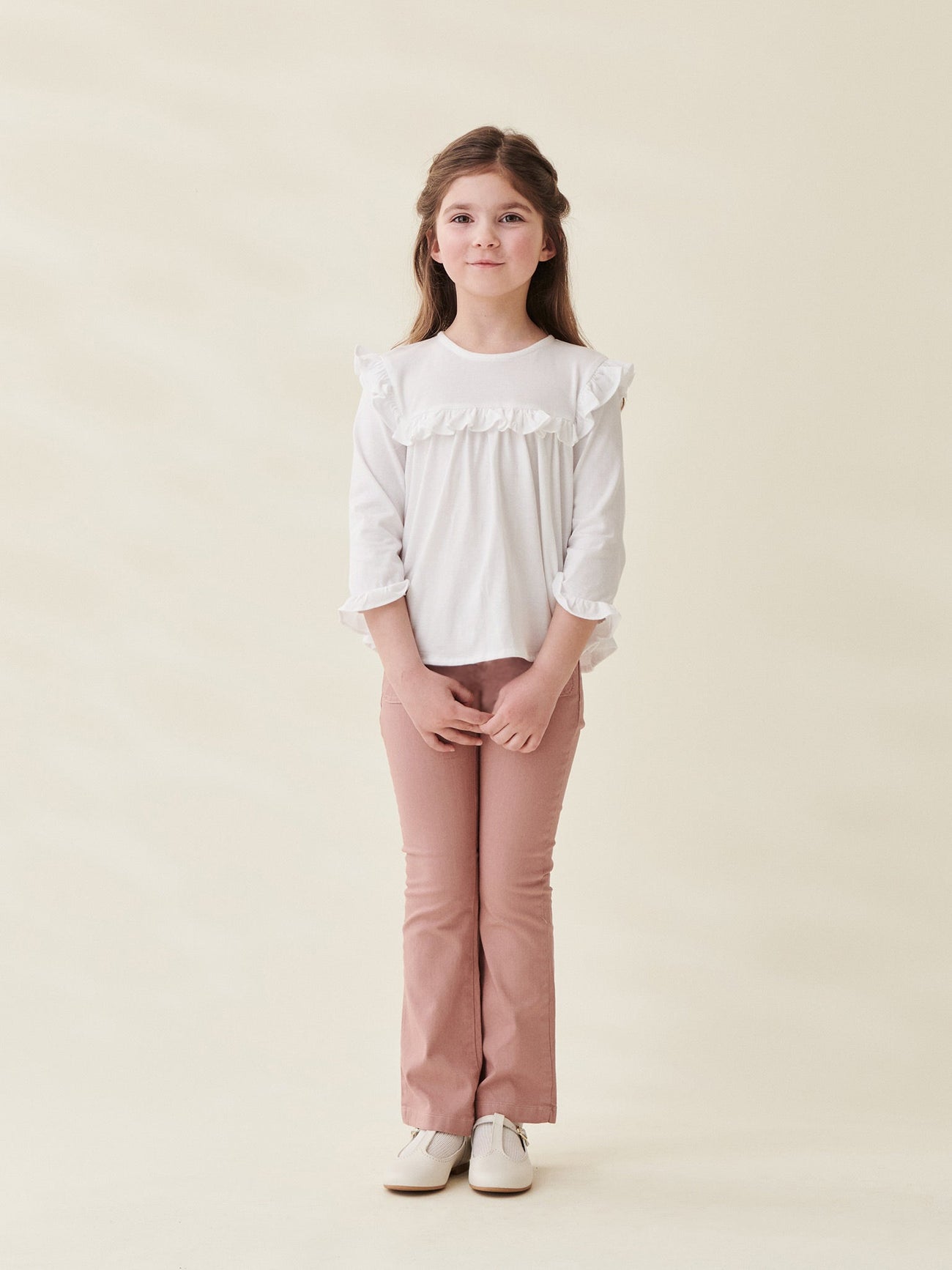 Dusty Pink Fleca Girl Trousers