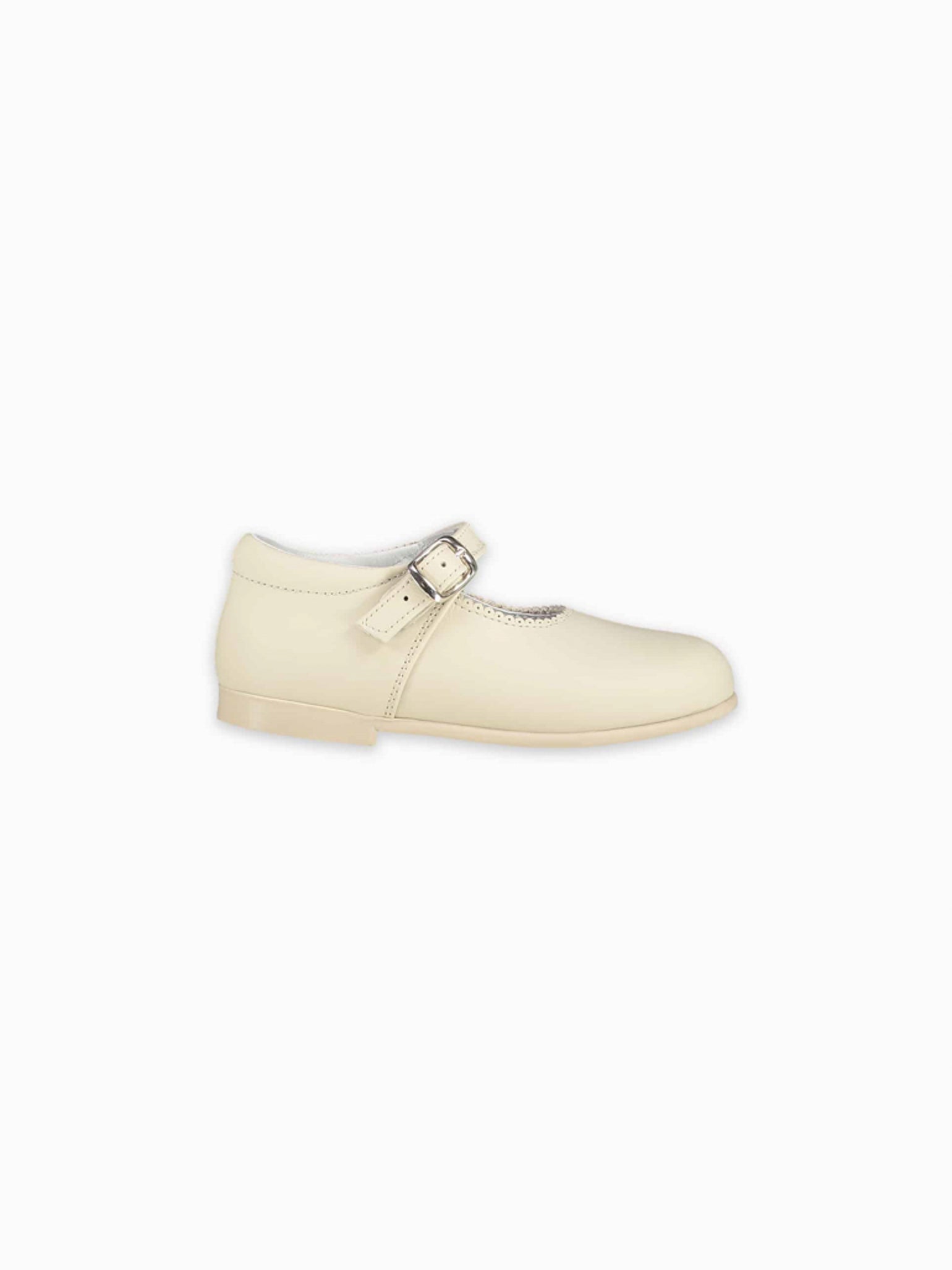 Ivory Leather Toddler Mary Jane Shoes