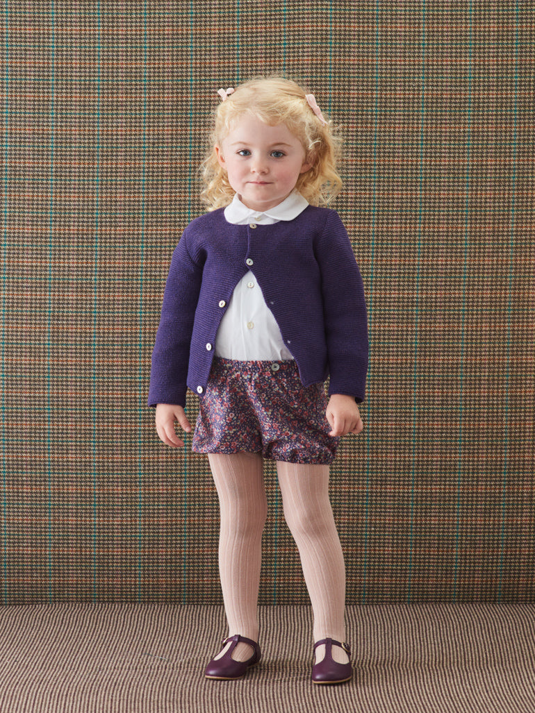 Purple Cari Baby Cardigan