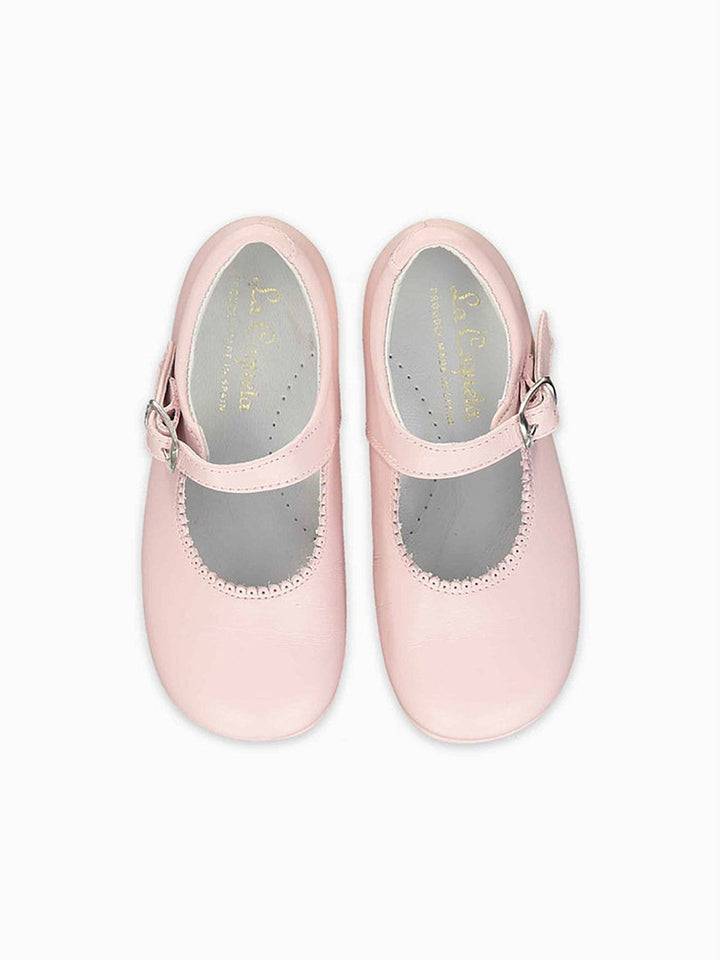 Light Pink Leather Toddler Mary Jane Shoes – La Coqueta Kids