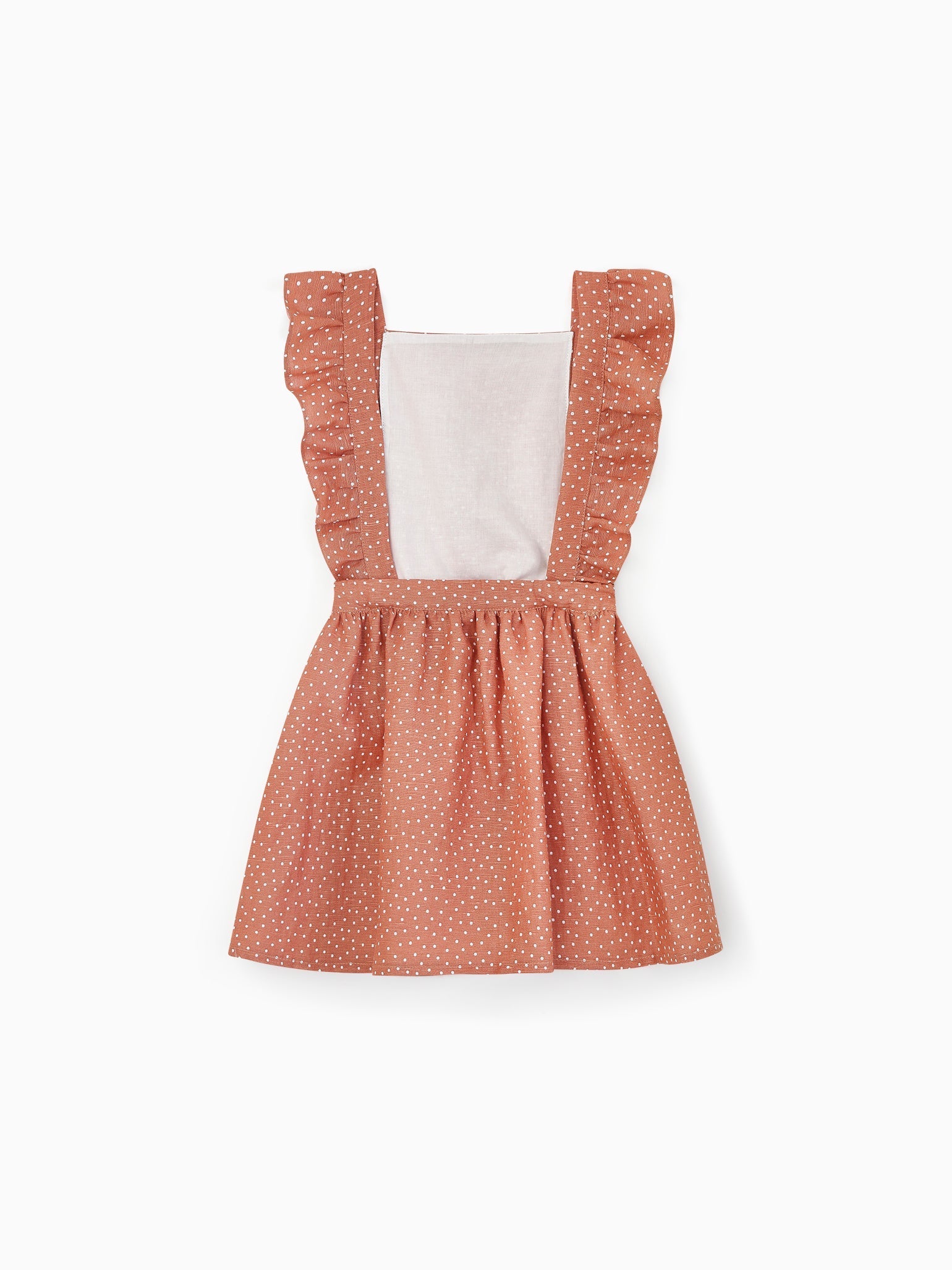 Terracotta Polka Dots Hebe Girl Skirt