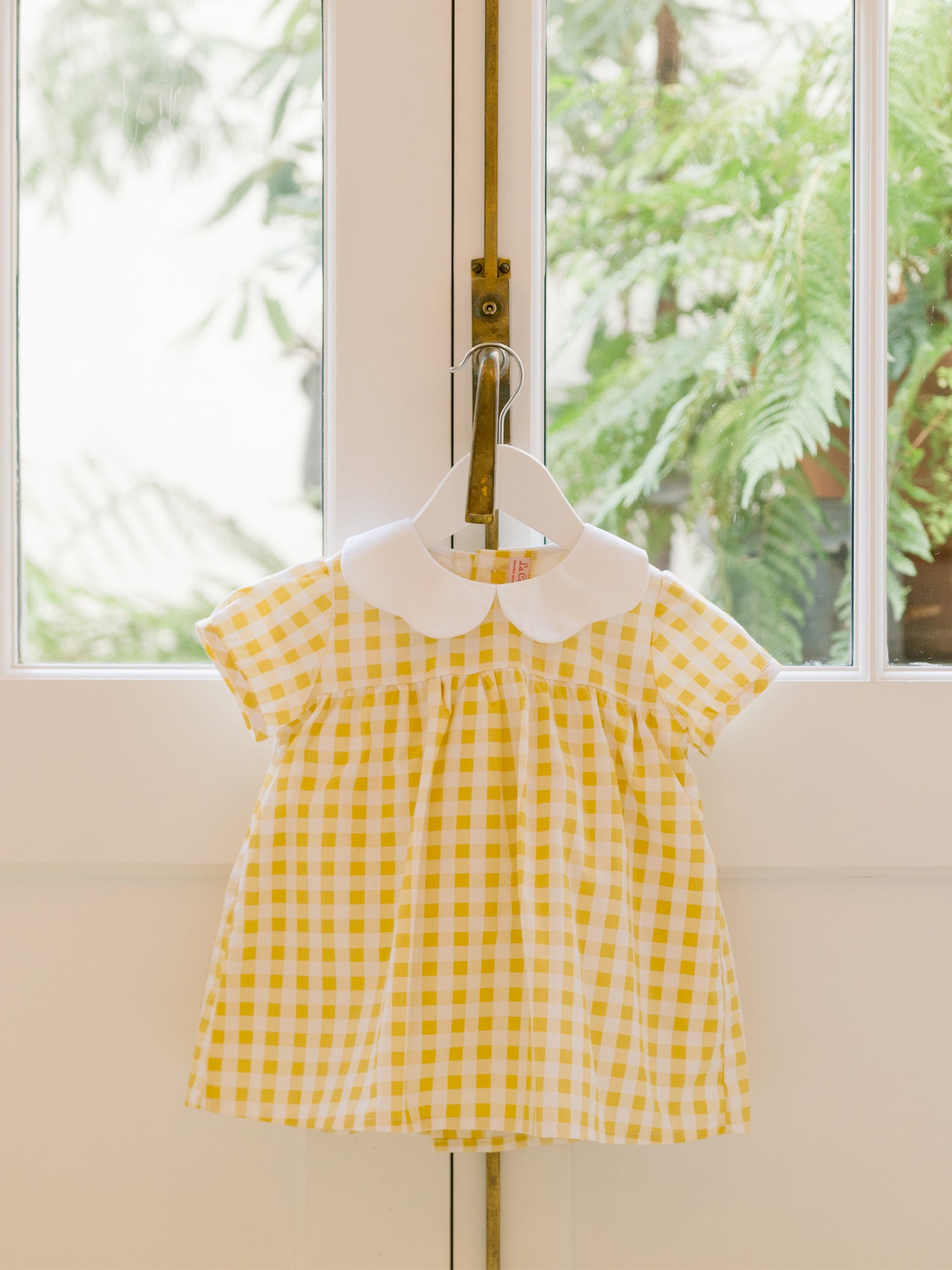 Yellow Gingham Hestia Baby Girl Set