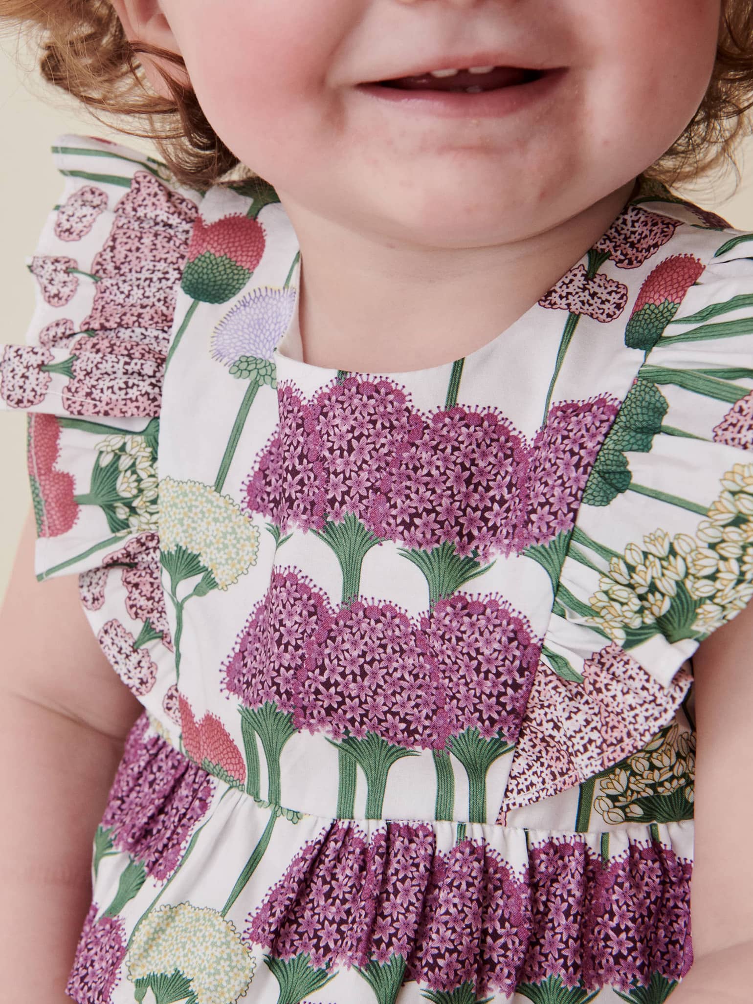 Lilac Floral Isadora Baby Romper