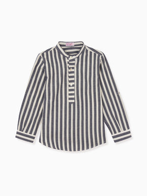 Blue Stripe Jazmin Boy Shirt