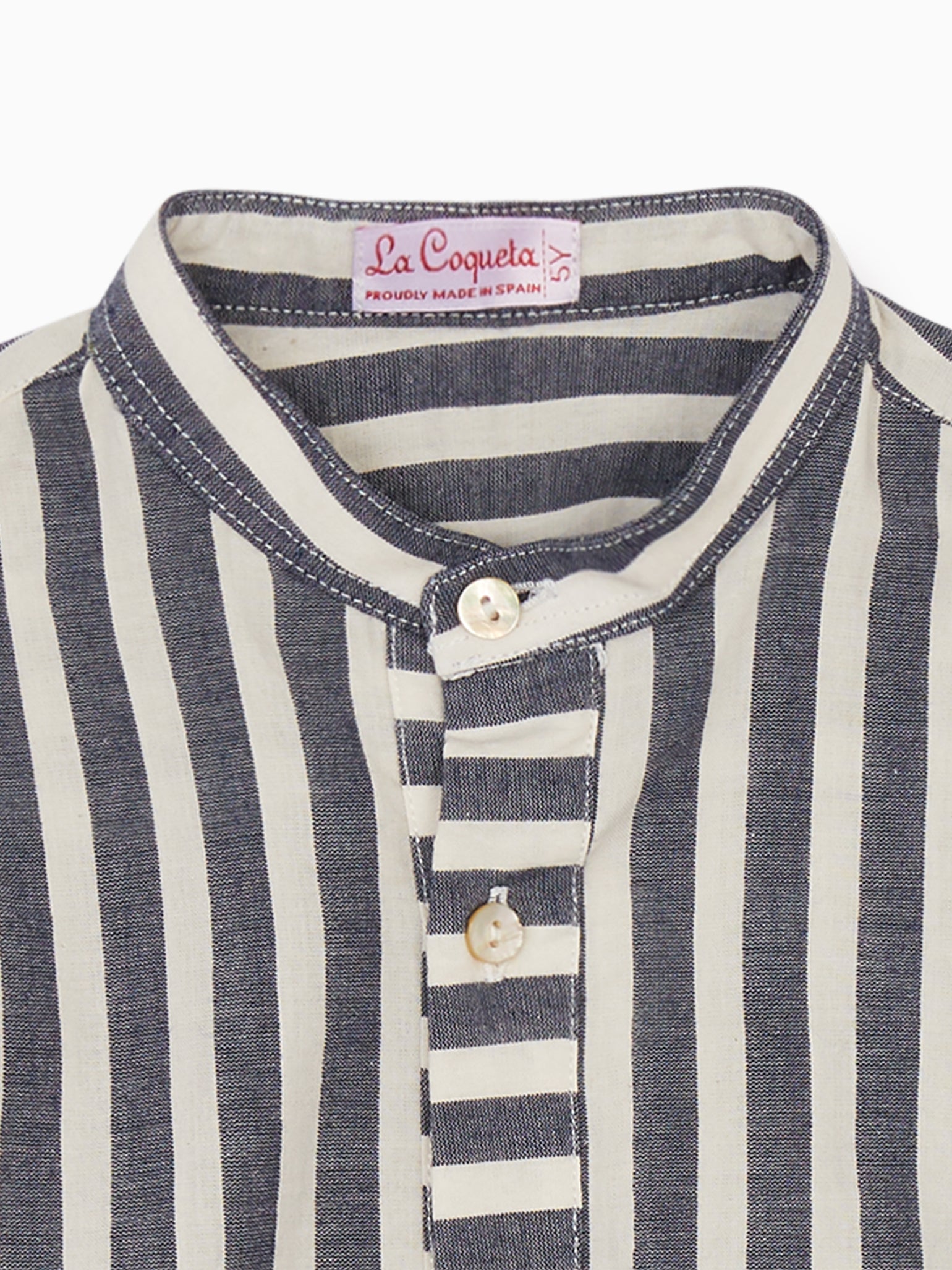 Blue Stripe Jazmin Boy Shirt