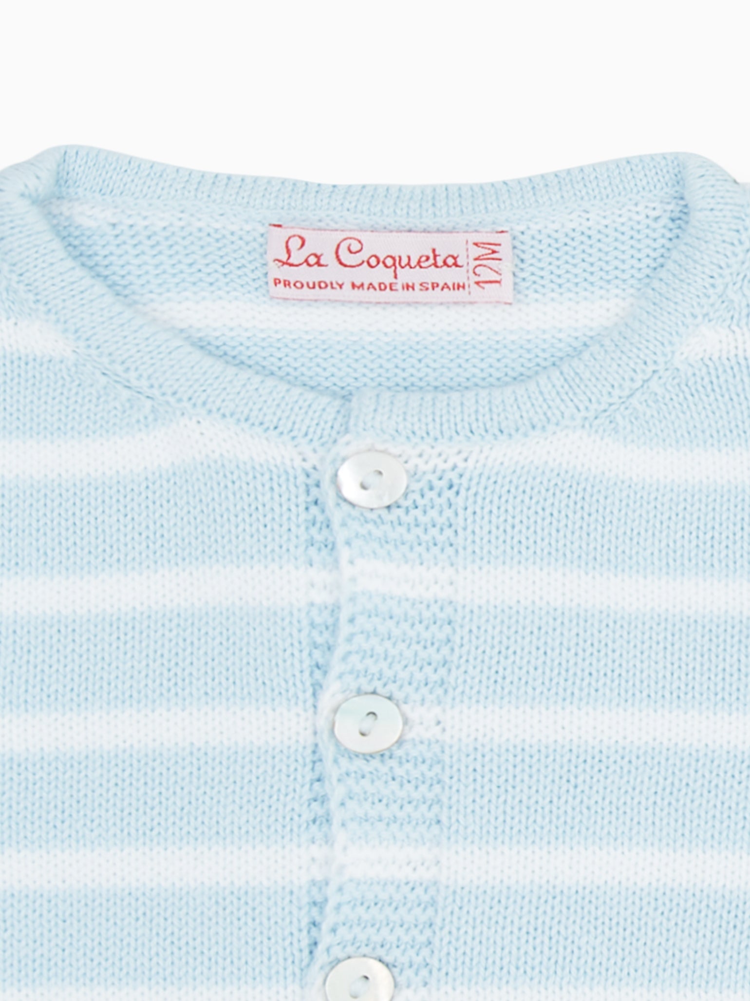 Light Blue Laica Cotton Baby Set