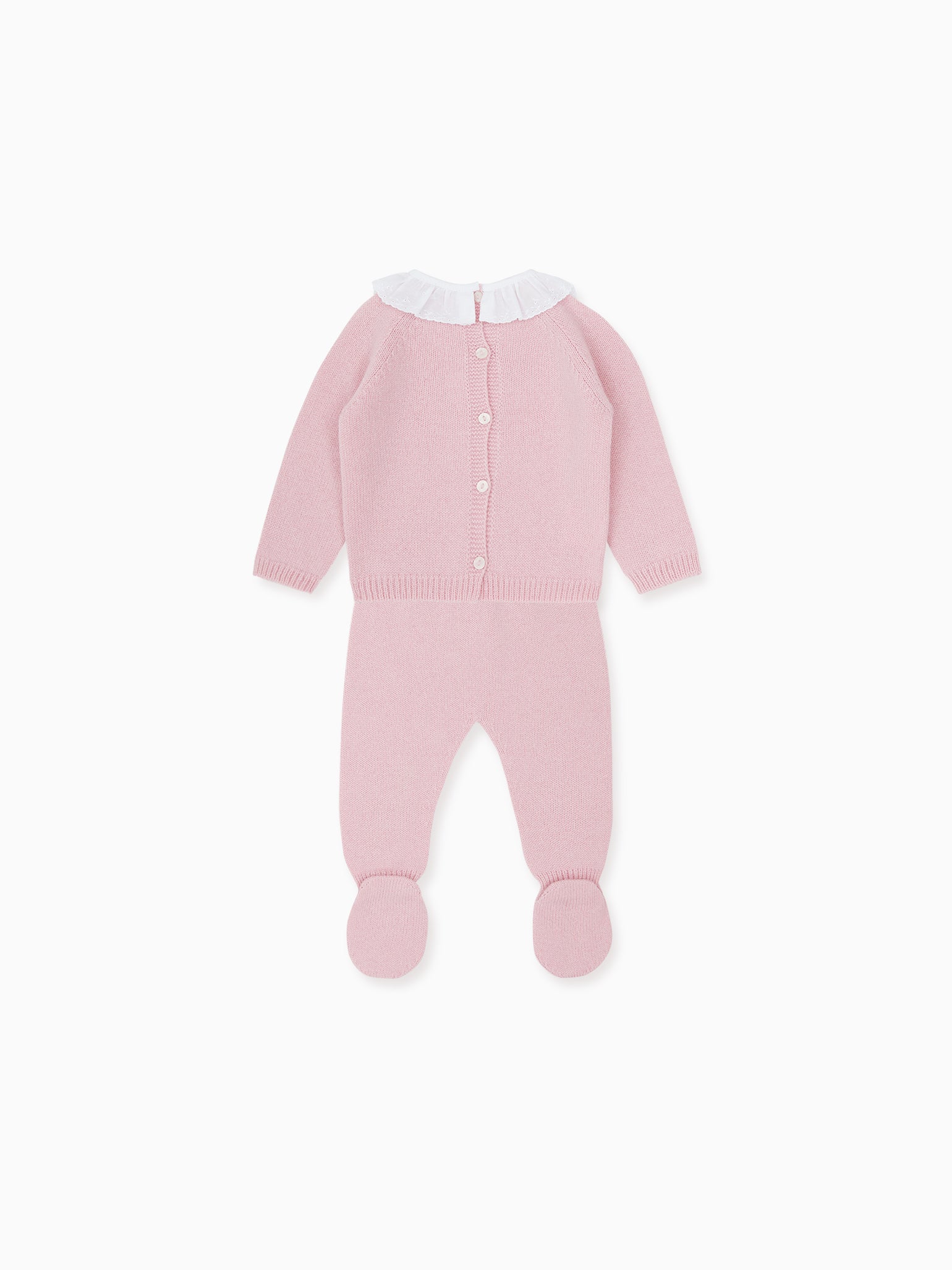 Dusty Pink Laria Cashmere Baby Girl Set