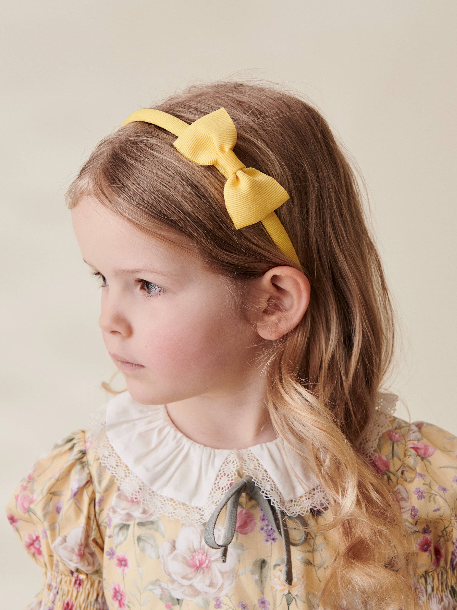 Lemon Small Bow Girl Headband