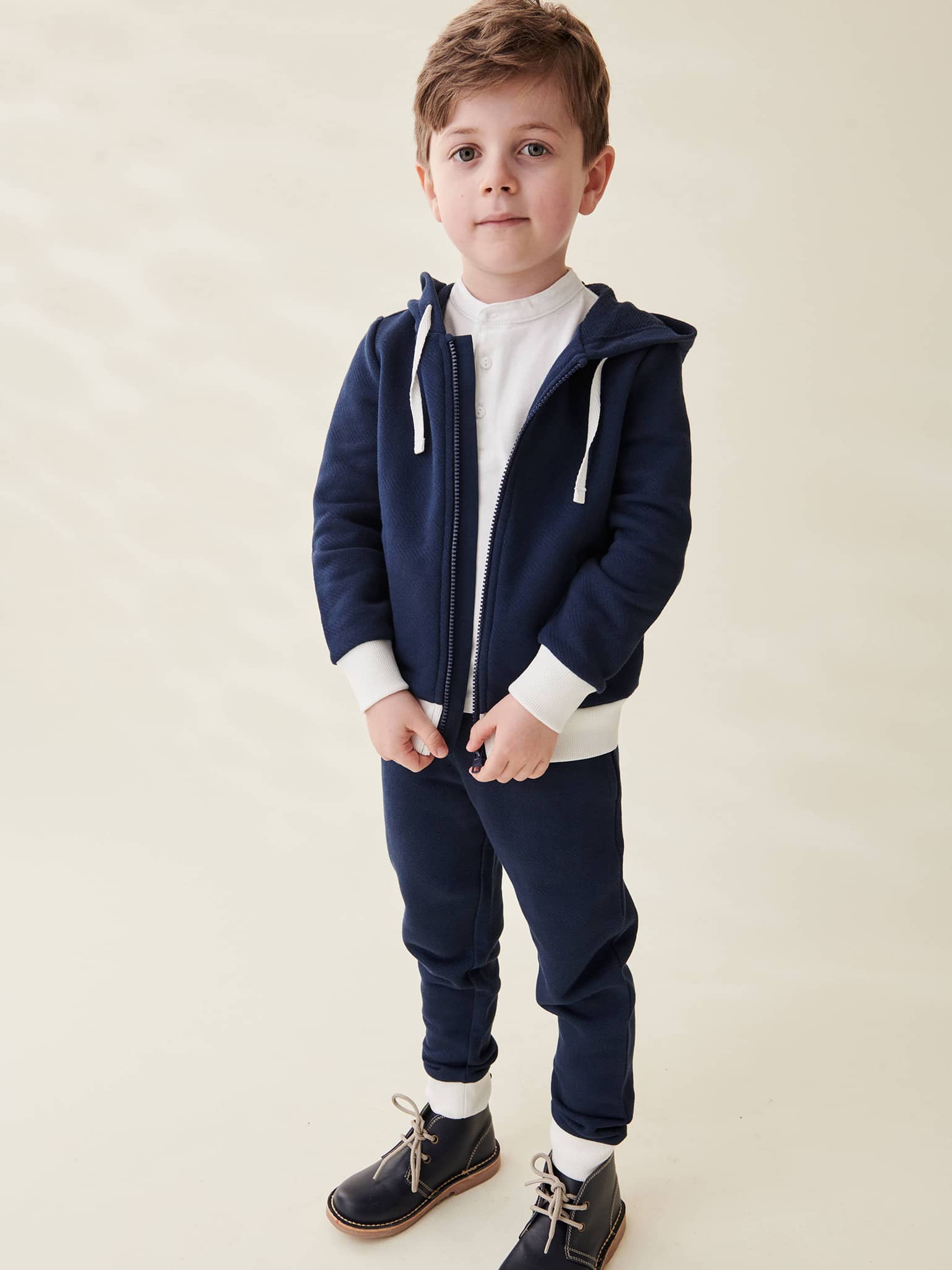 Navy Lionel Kids Jogging Bottoms