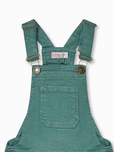 Green Lisa Girl Overalls