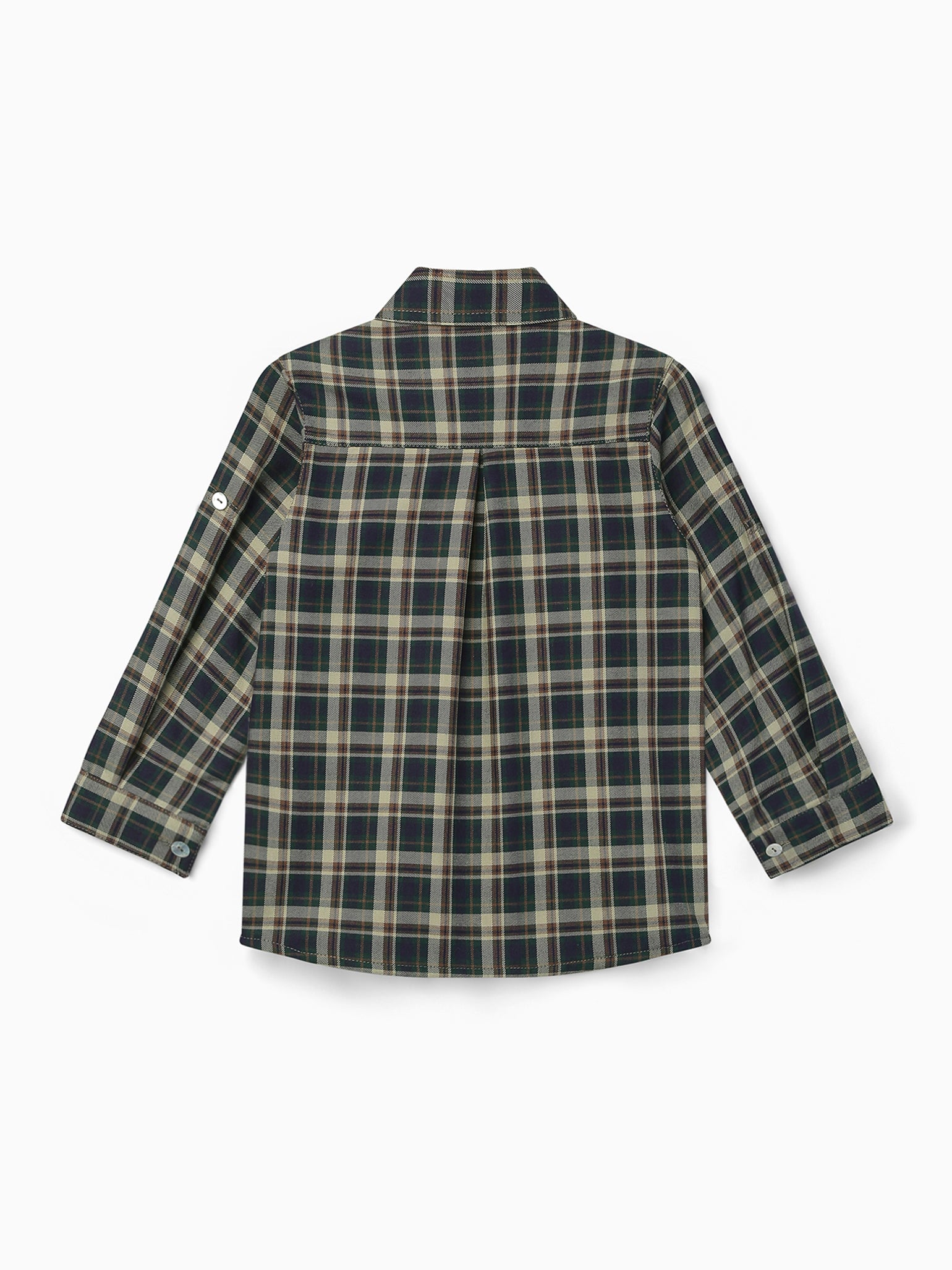 Green Tartan Nico Boy Shirt