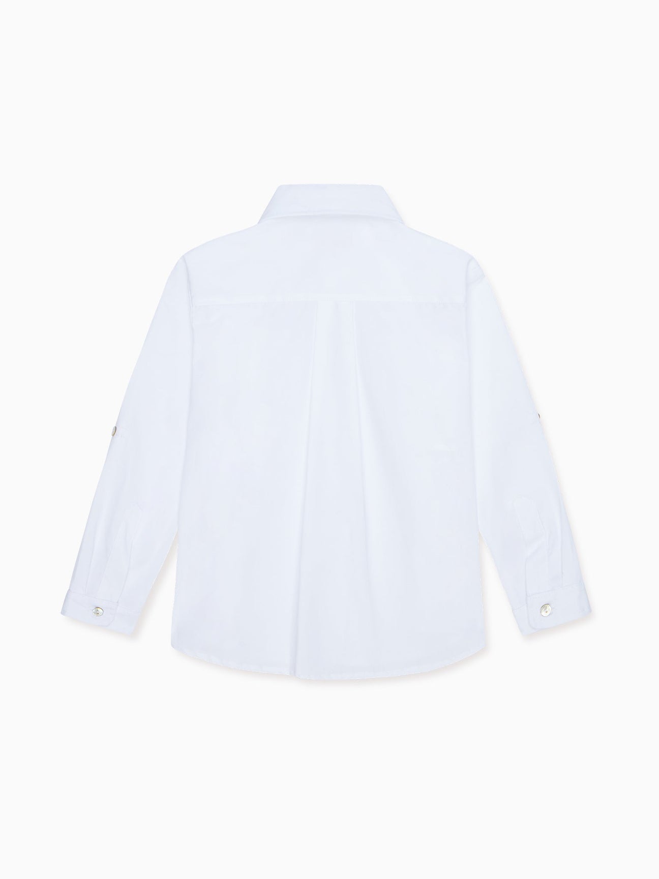 White Nico Long Sleeve Boy Shirt – La Coqueta Kids