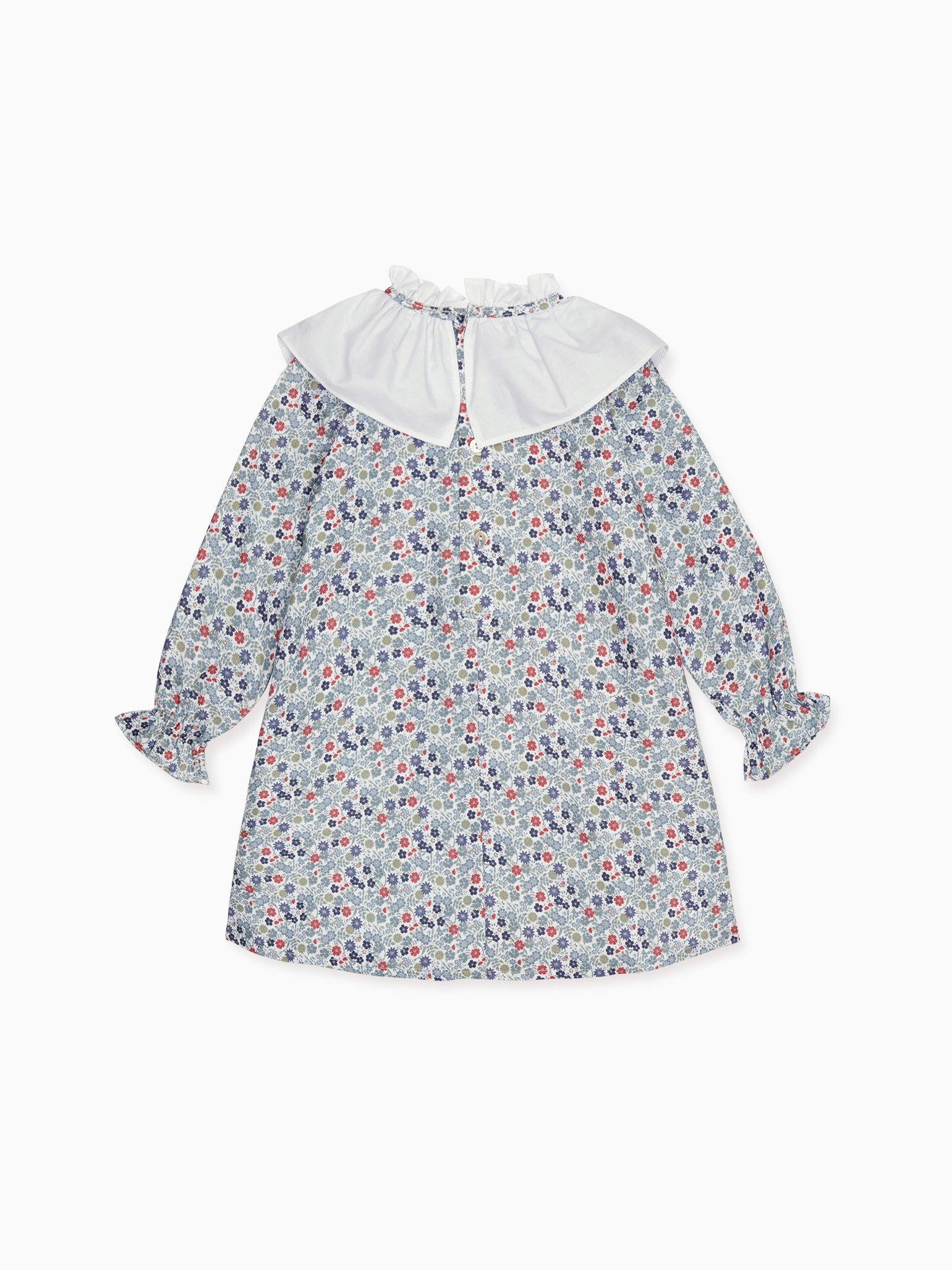 Blue Multi Floral Odisea Girl Dress