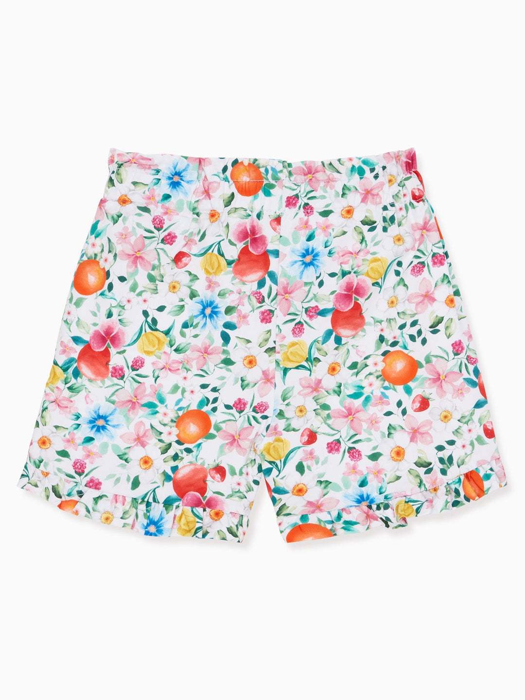 Orange Floral Adriana Girl Shorts – La Coqueta Kids