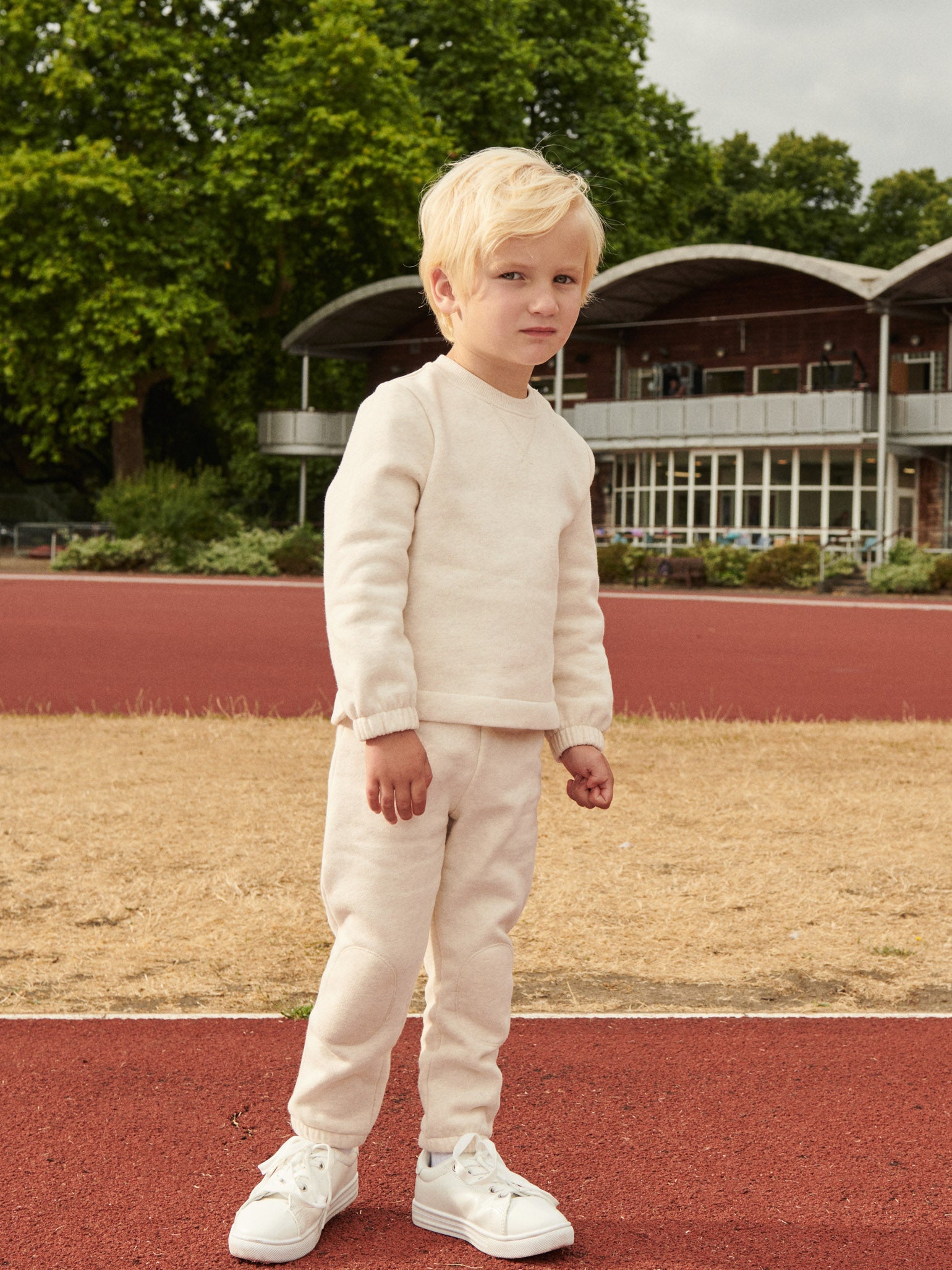 Oatmeal Melange Danica Baby Jogging Bottoms