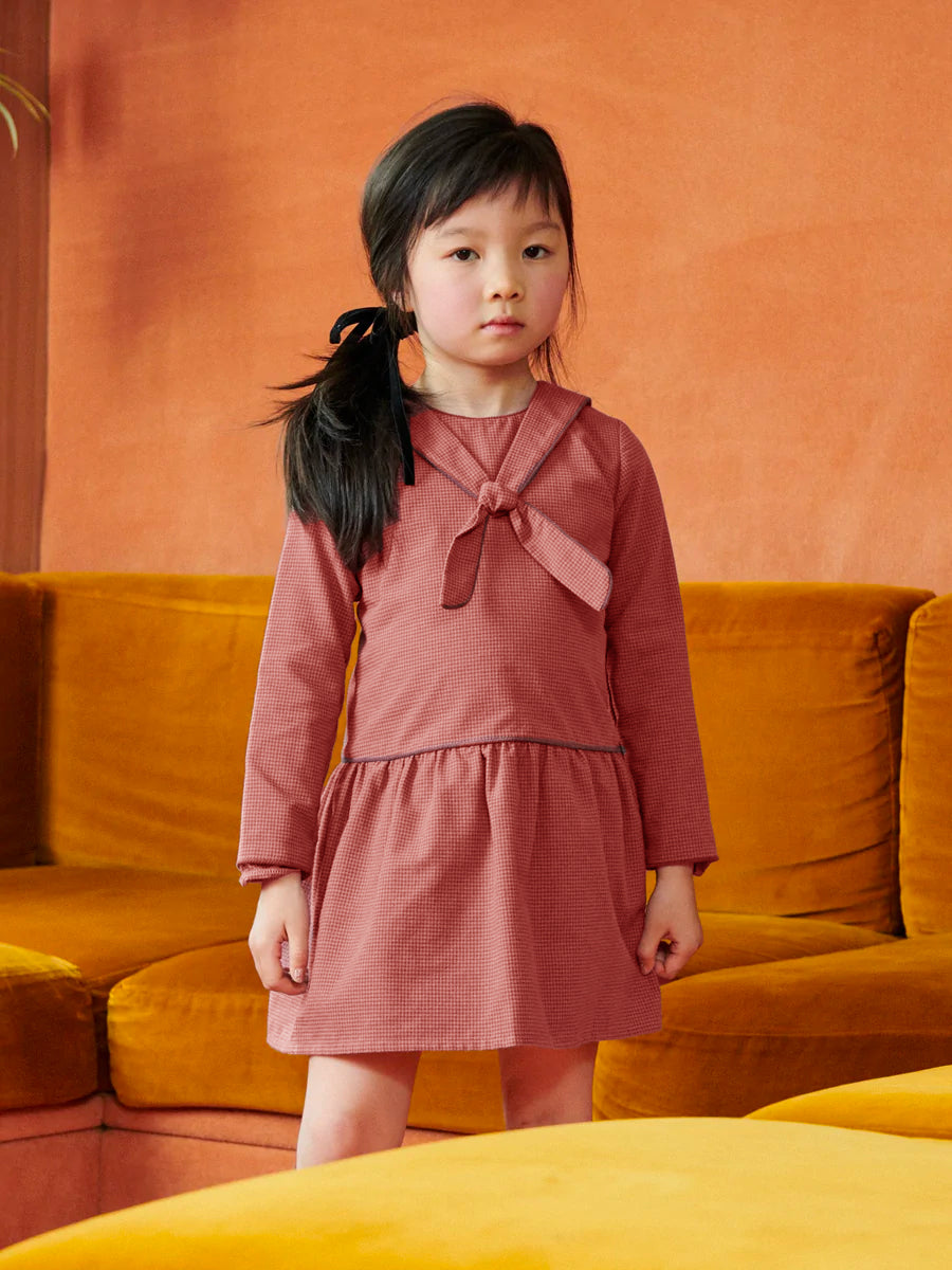 Pink Gingham Aranda Girl Dress