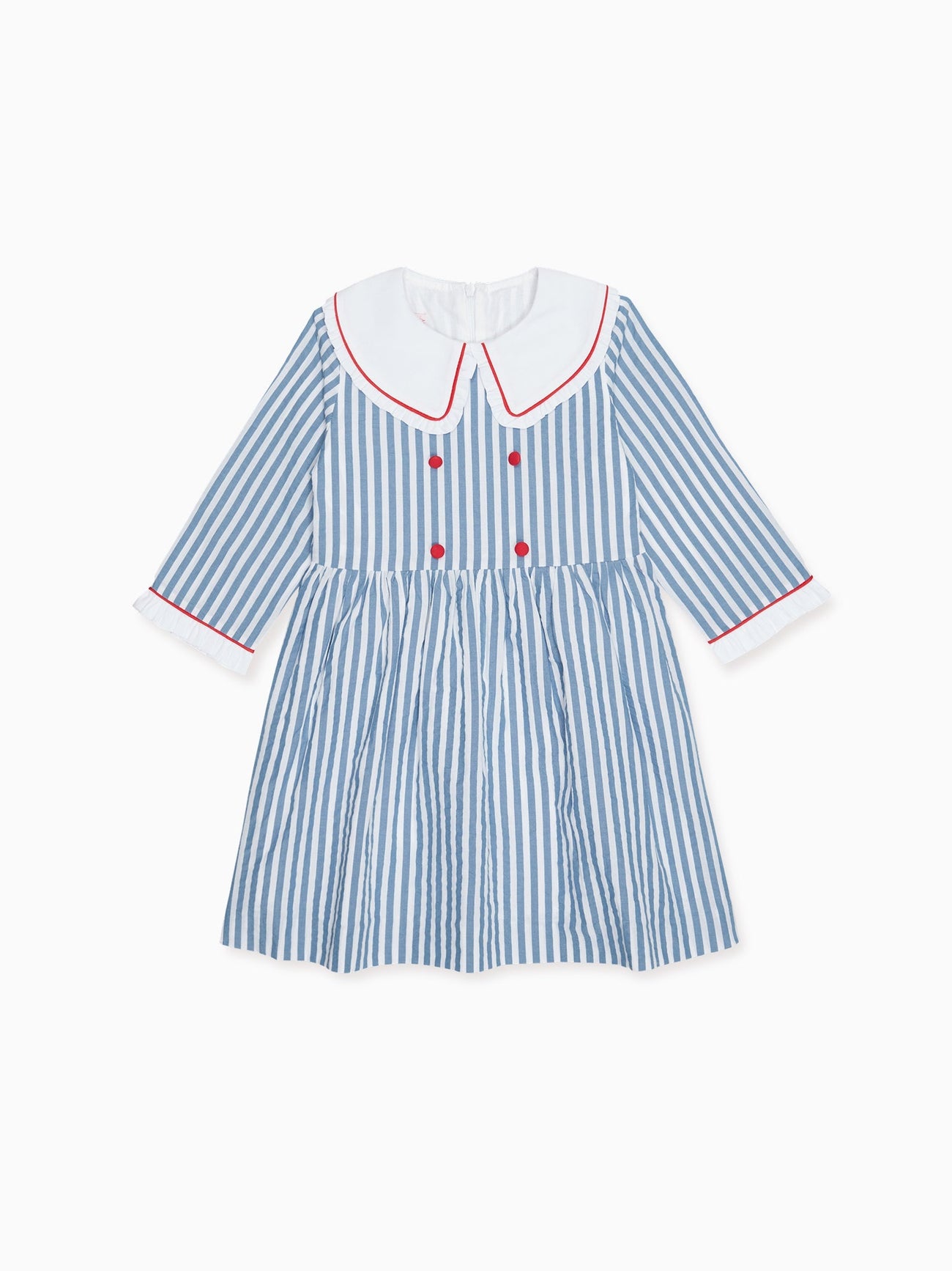 Blue Stripe Provenza Girl Dress