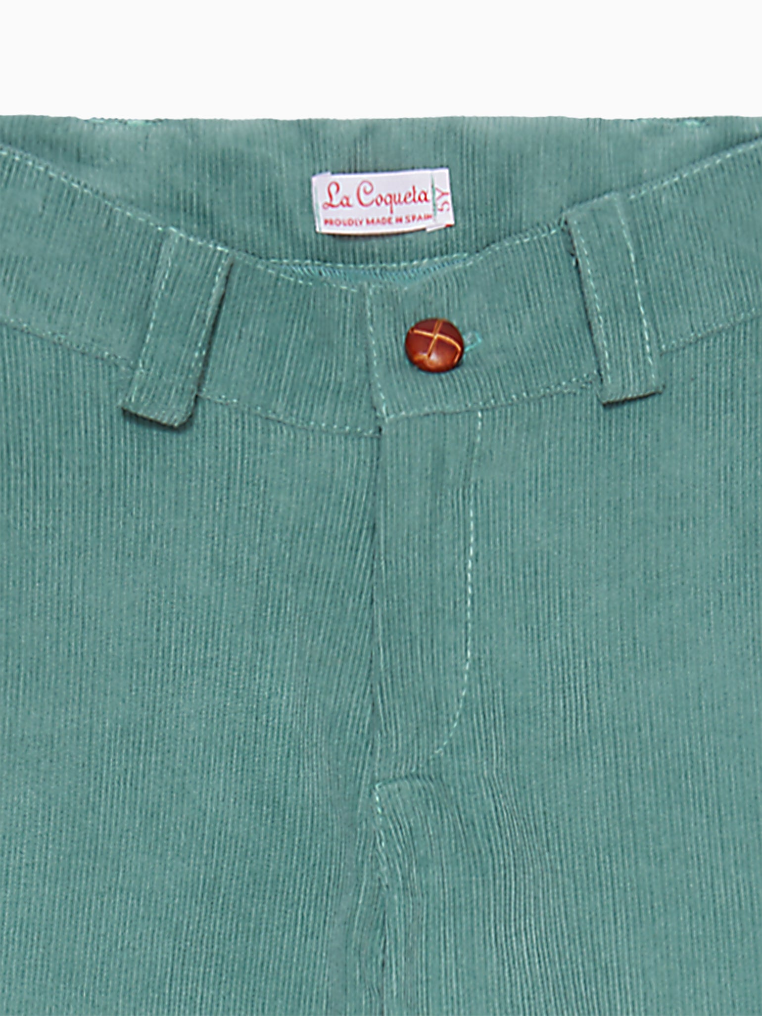 Green Reinaldo Boy Corduroy Pants