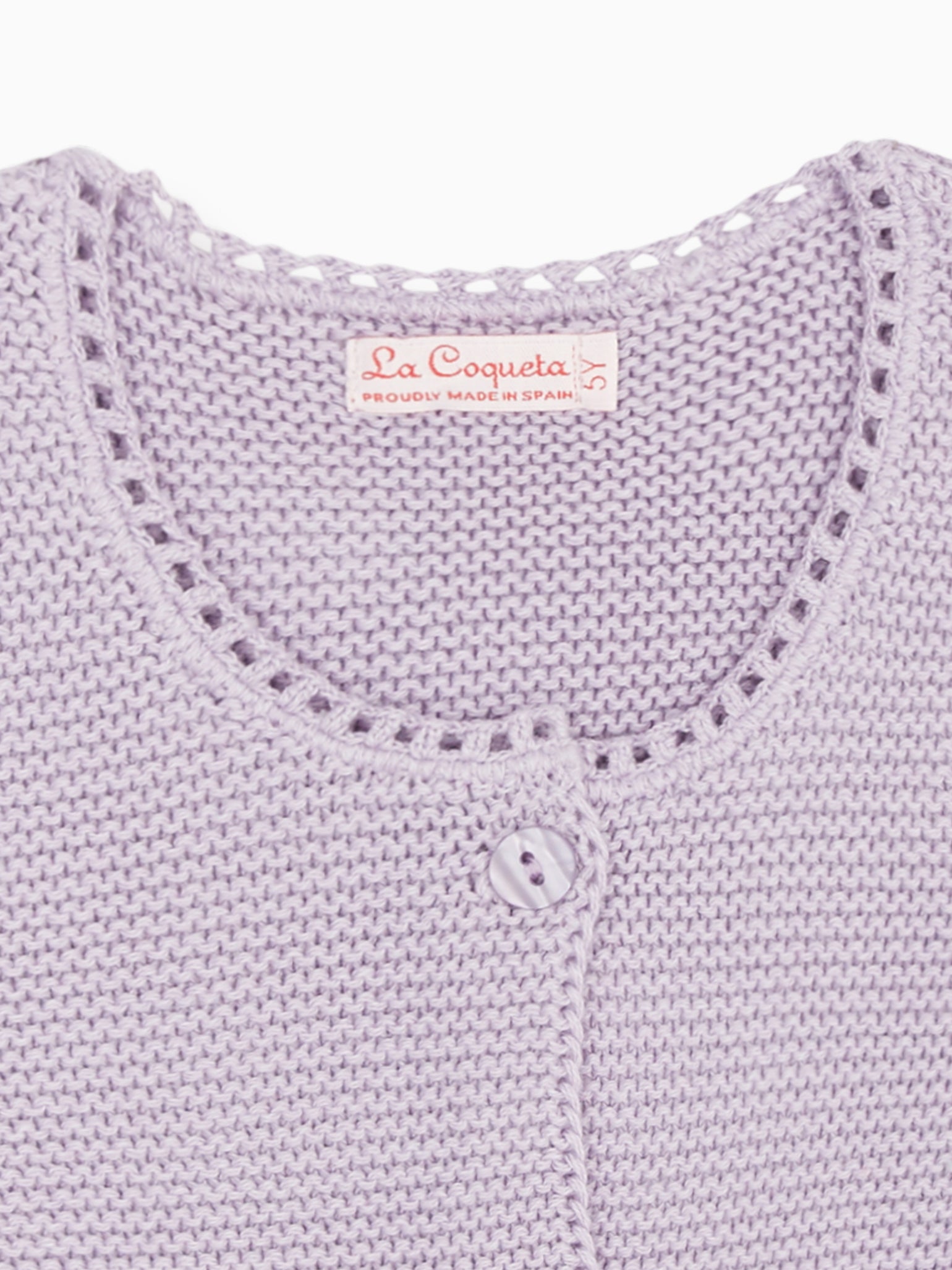 Lilac Risa Baby Cardigan