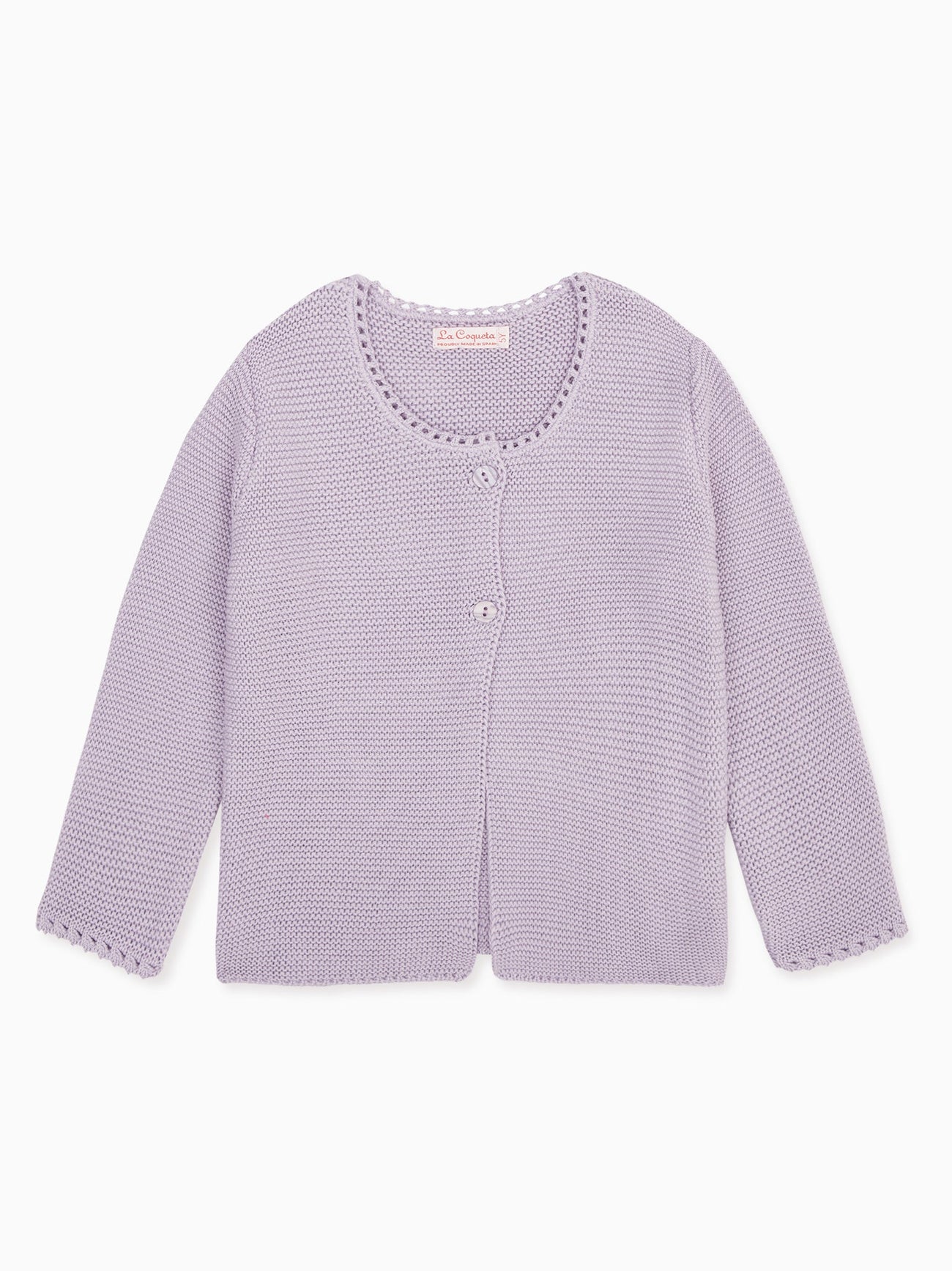 Lilac Risa Baby Cardigan