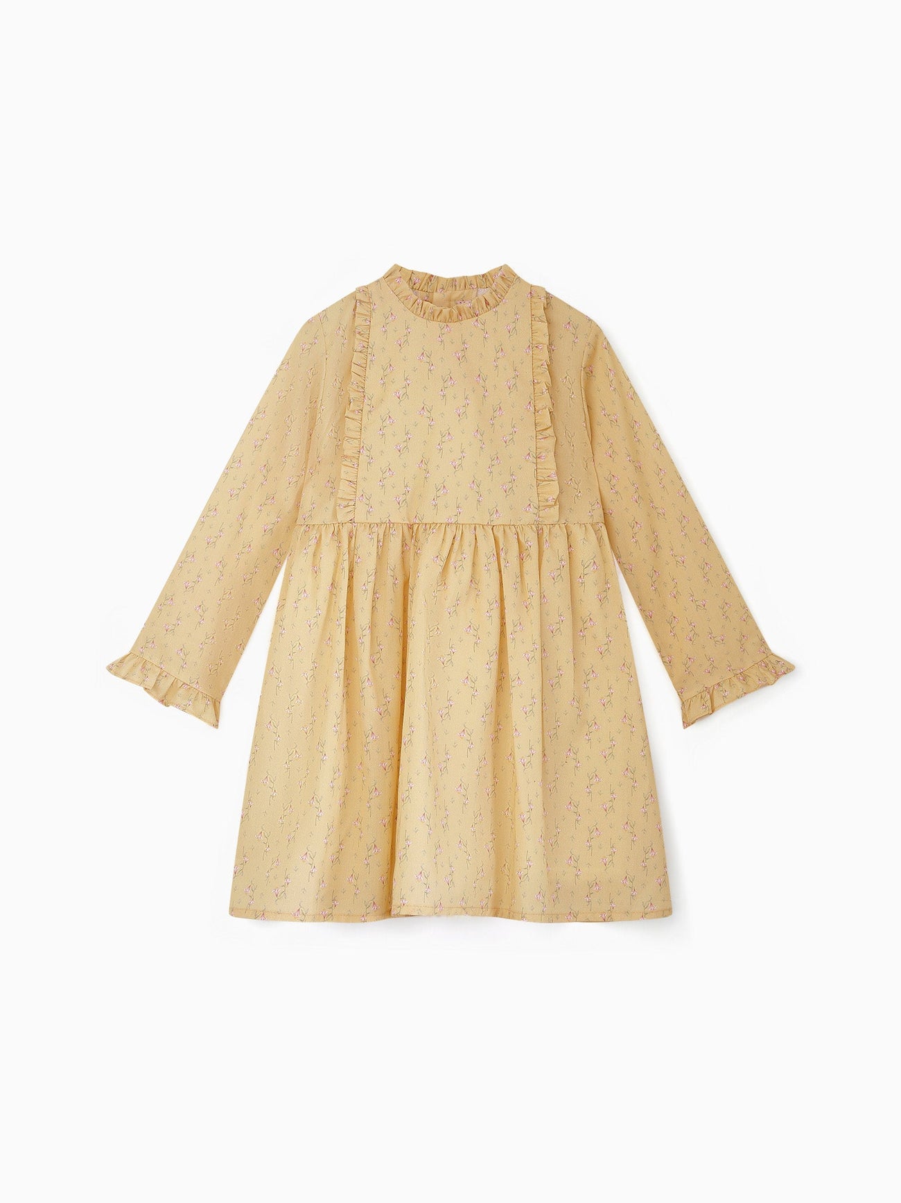 Yellow Floral Rosaura Girl Dress