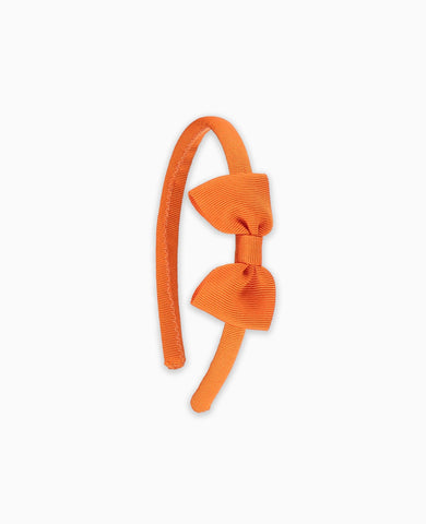 Orange Small Bow Girl Headband