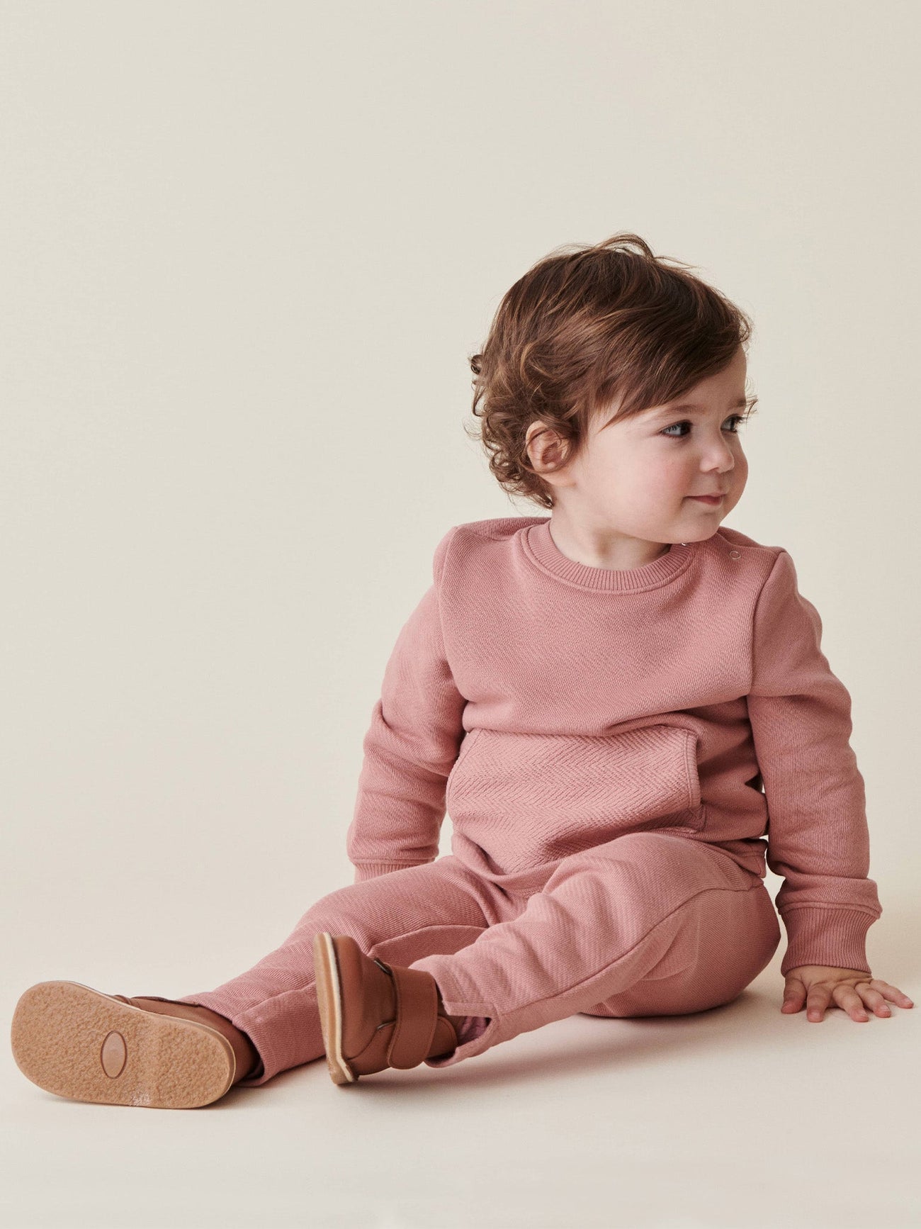 Dusty Pink Julius Baby Girl Jogging Bottoms